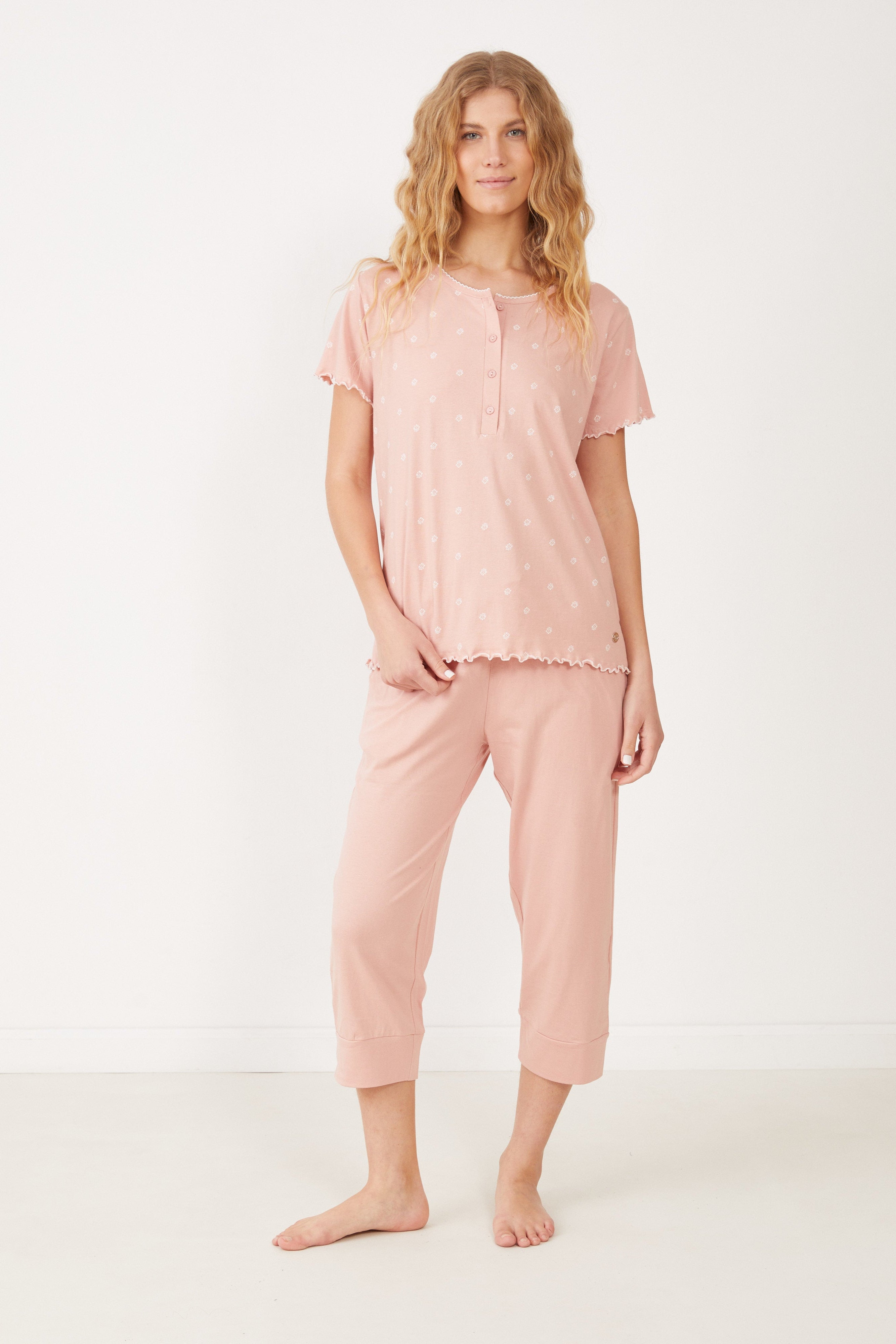 סט פיג'מה 100% כותנה