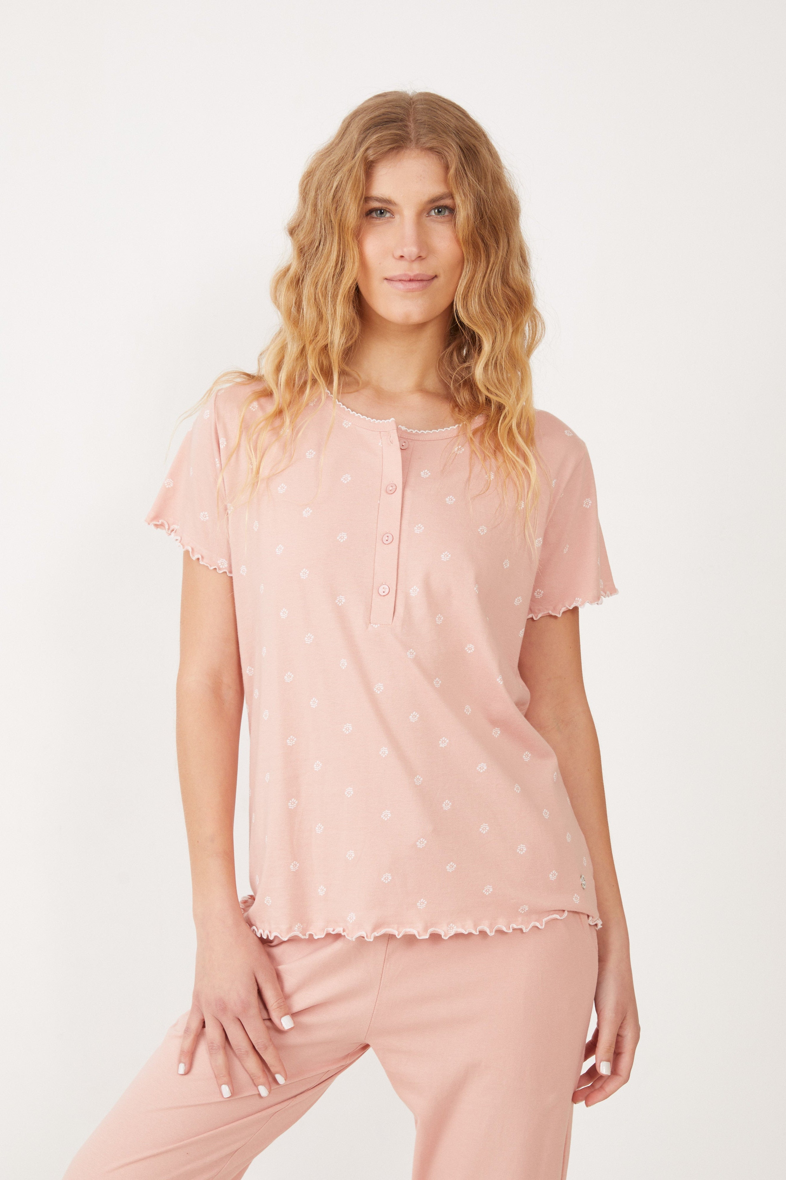 סט פיג'מה 100% כותנה