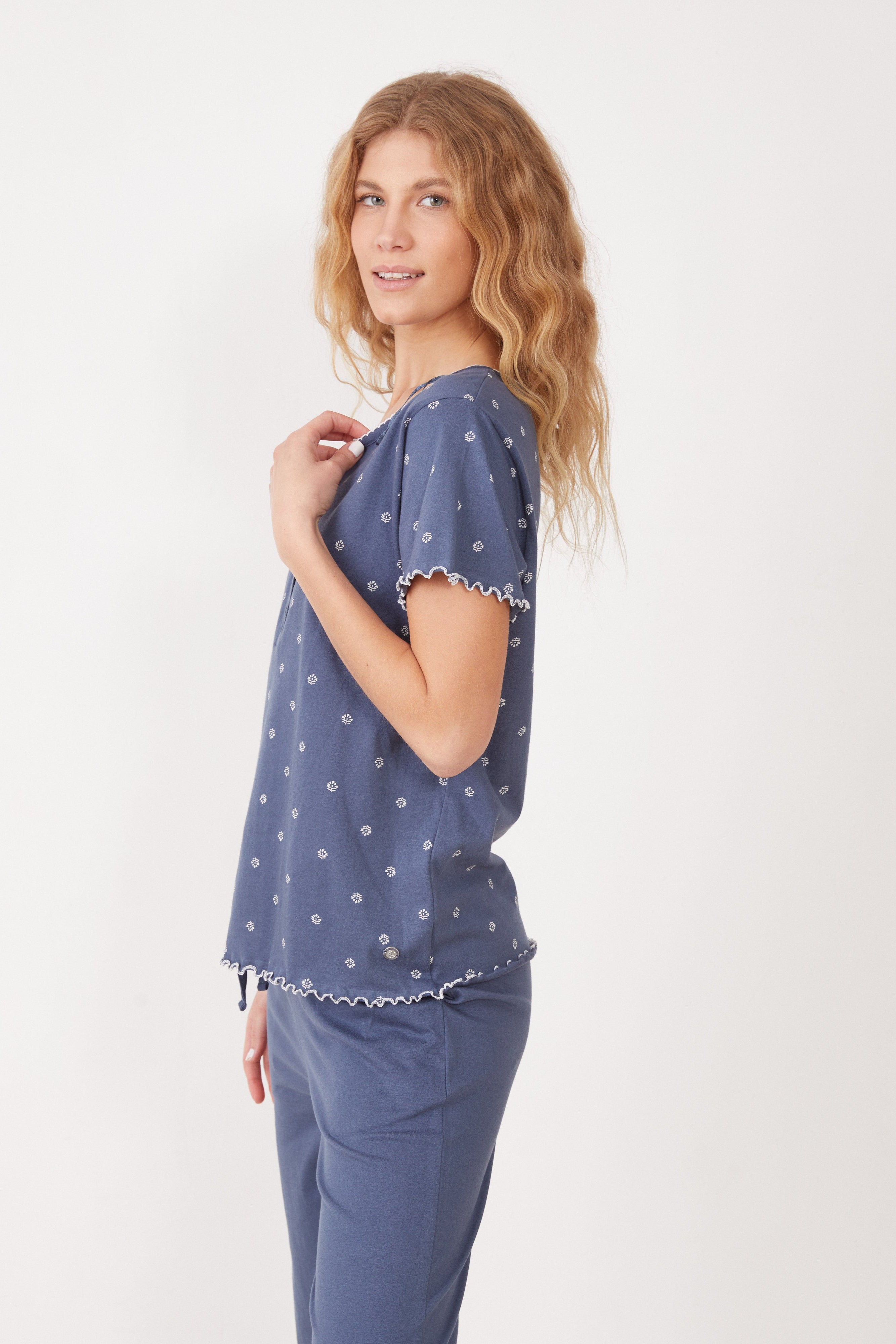 סט פיג'מה 100% כותנה