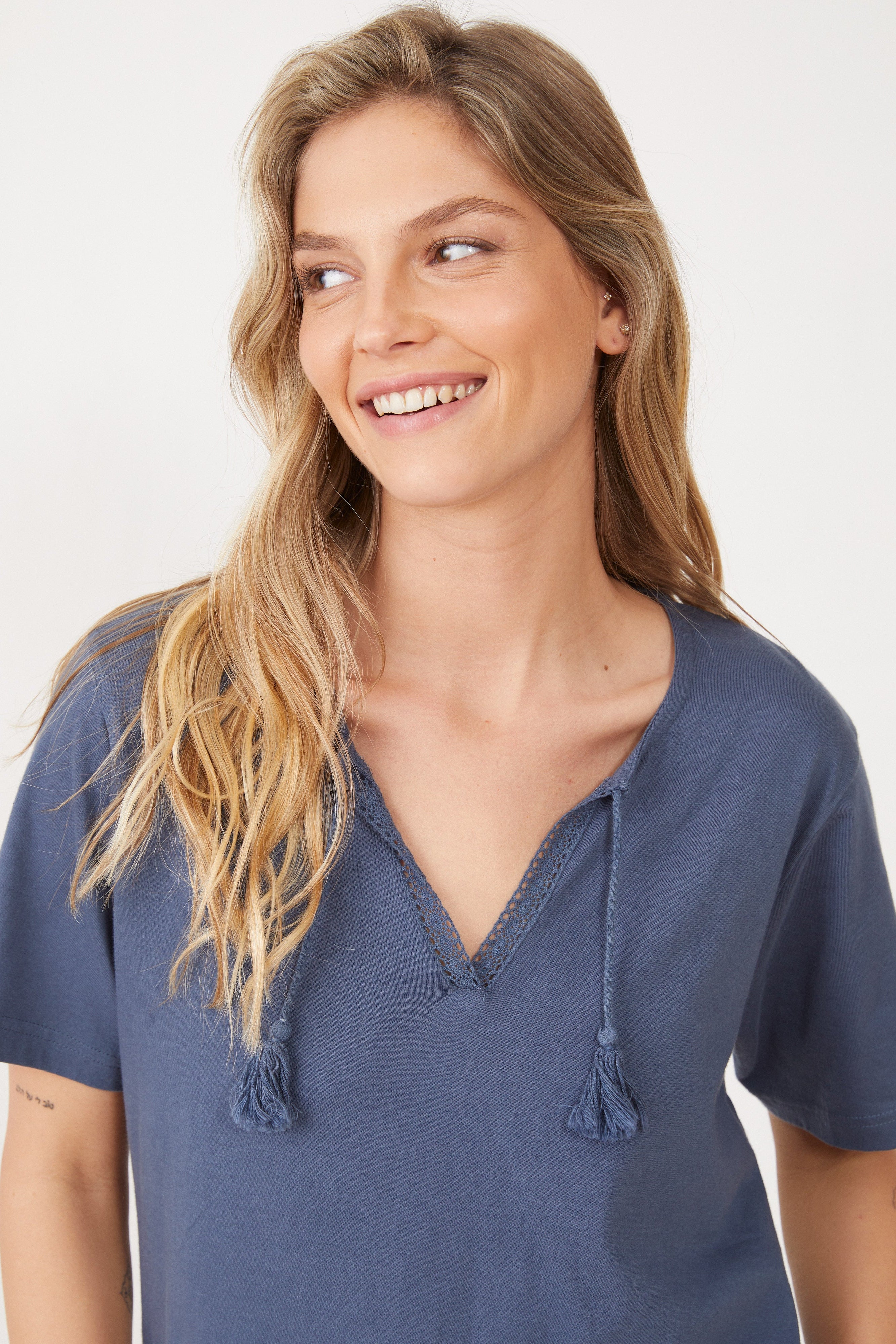 פיג'מה מכנס 3/4