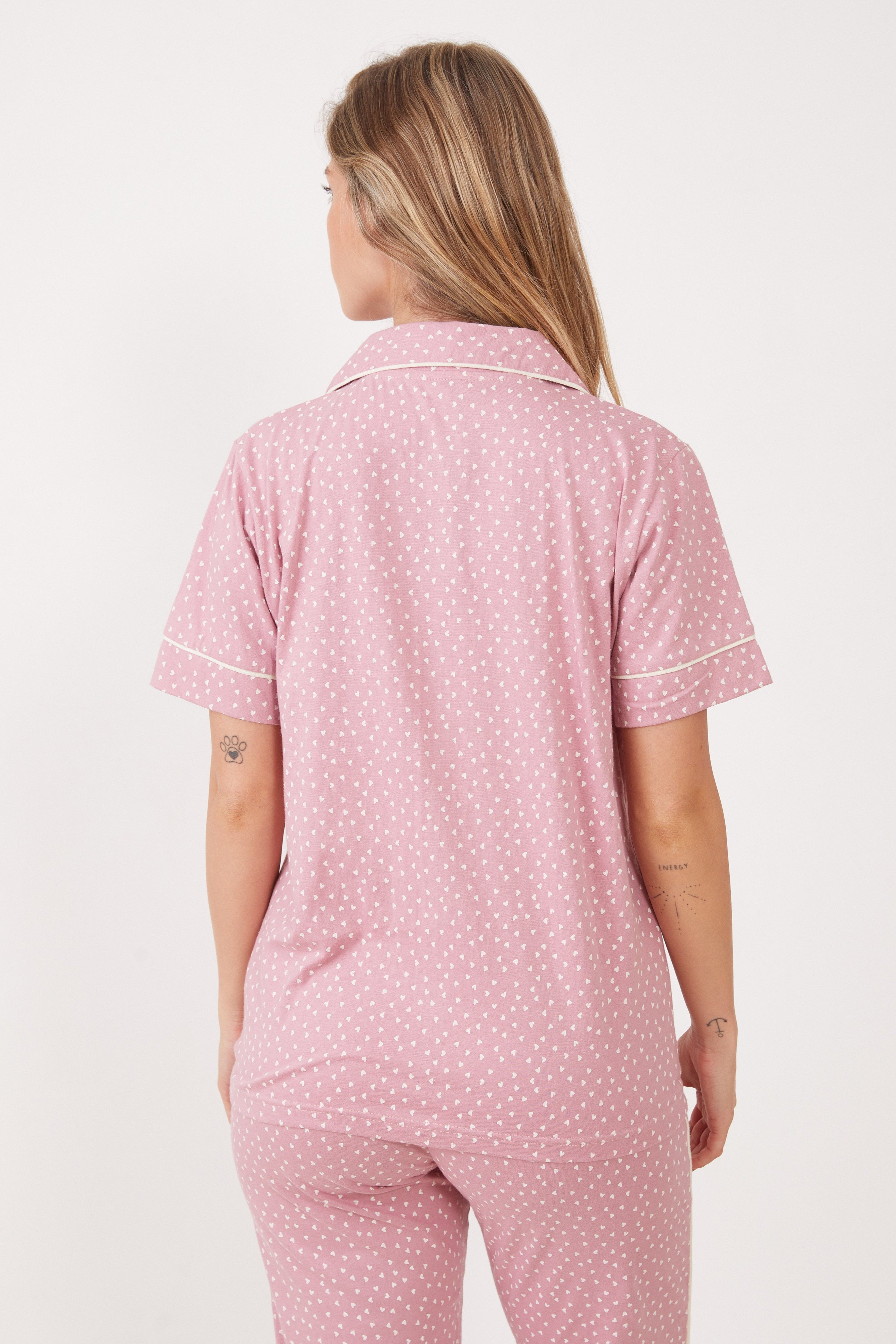 סט פיג'מת קיץ מכנס ארוך