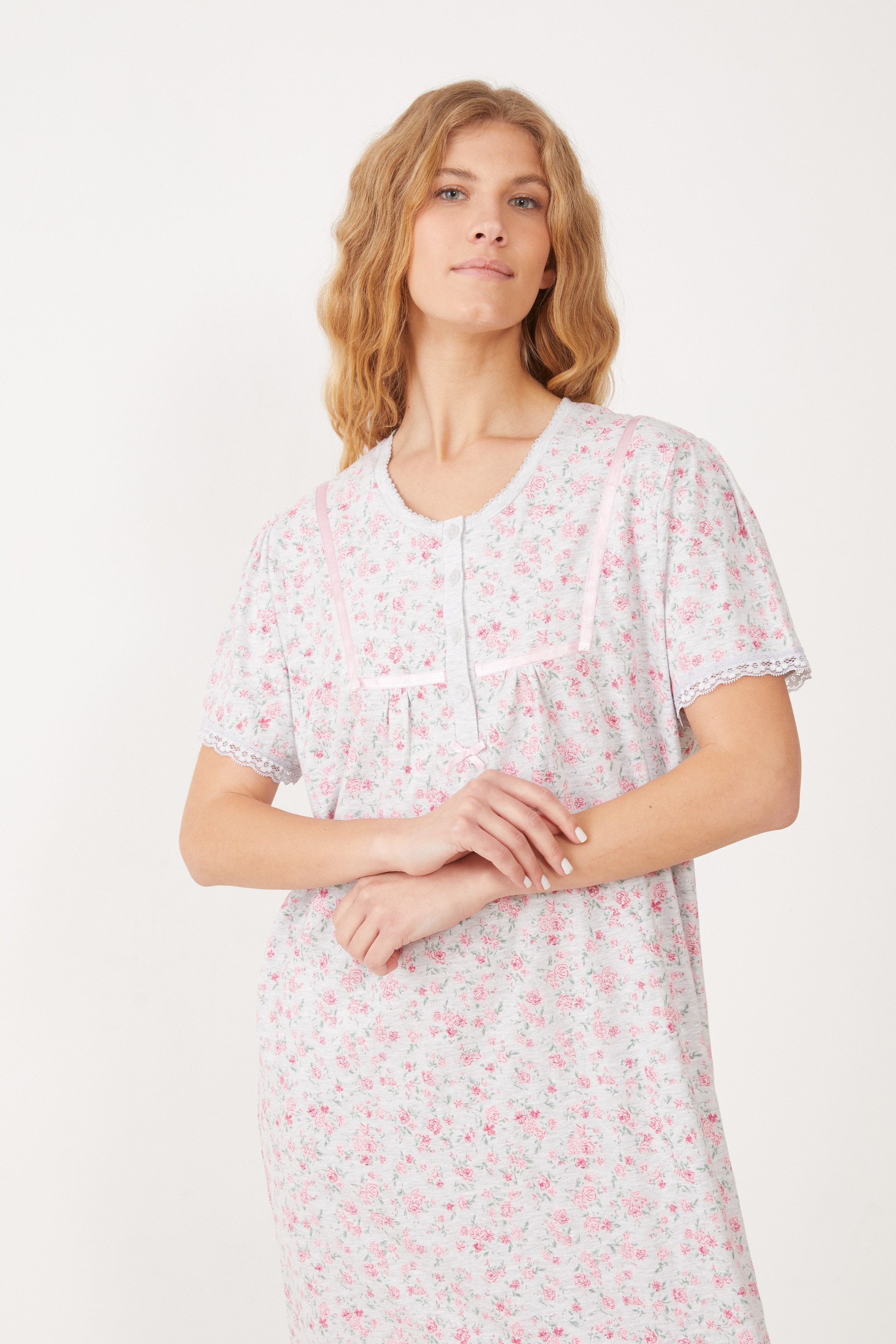 כותונת לילה שרוול קצר