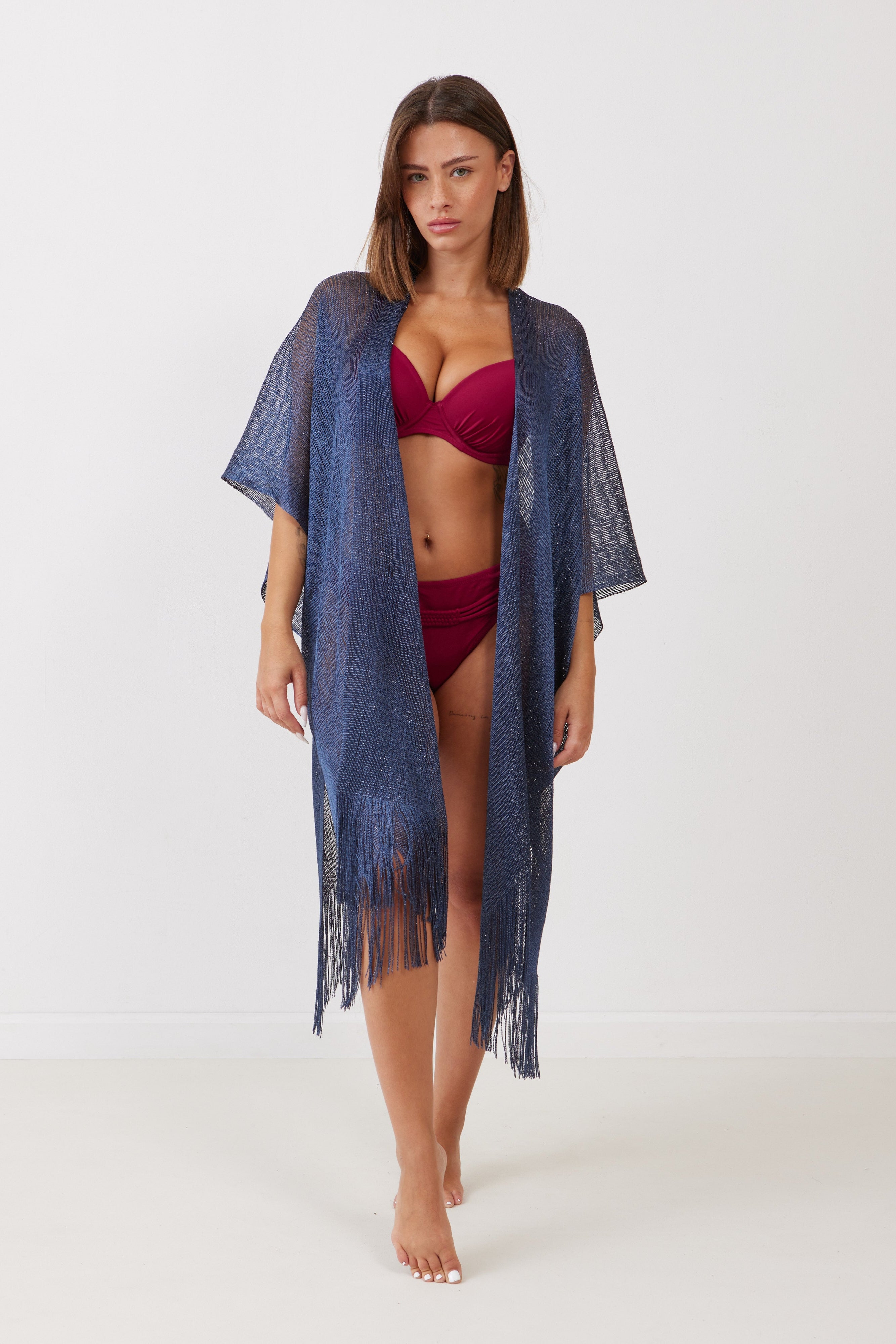 סט ביקיני מבריק- צמה