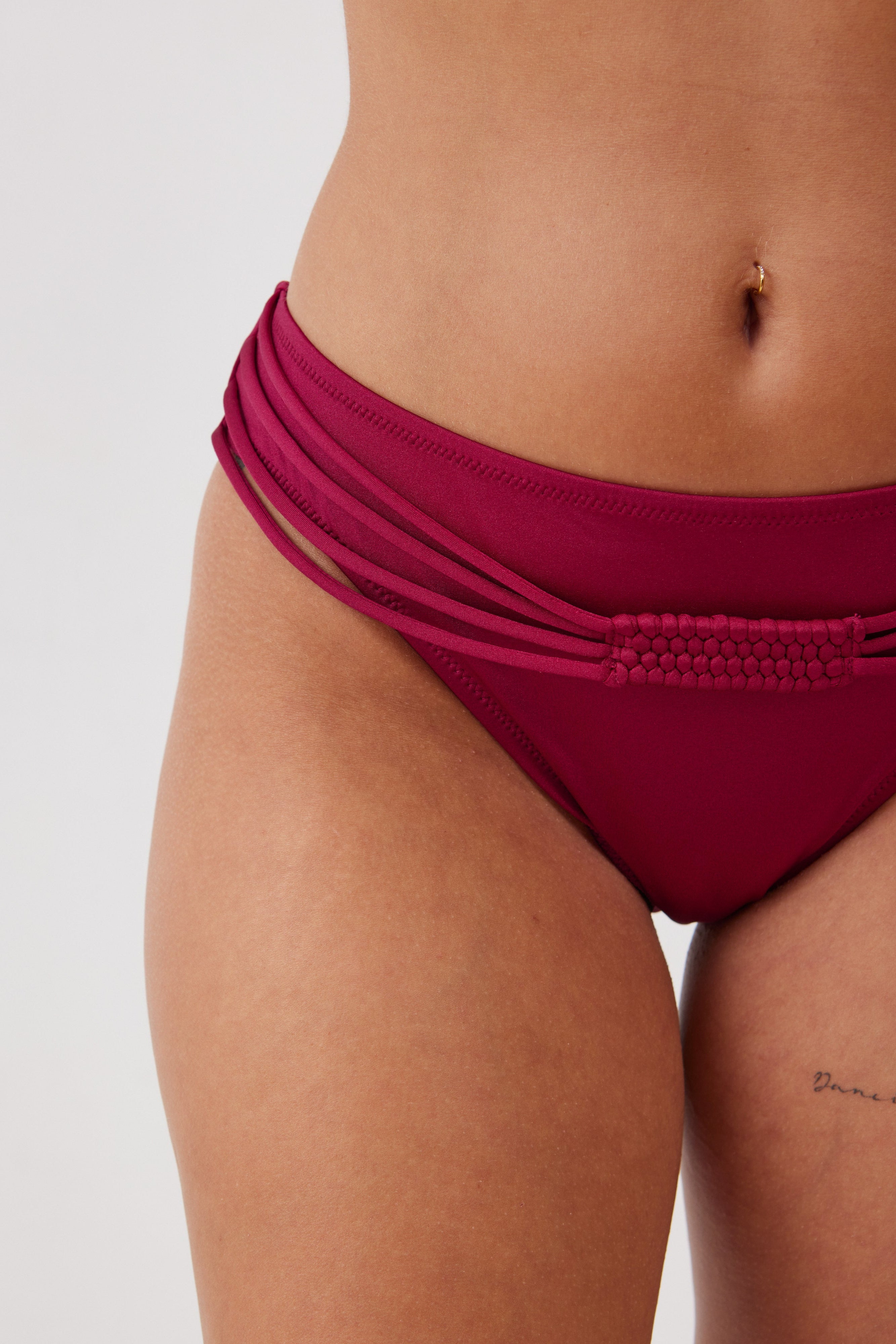 סט ביקיני מבריק- צמה