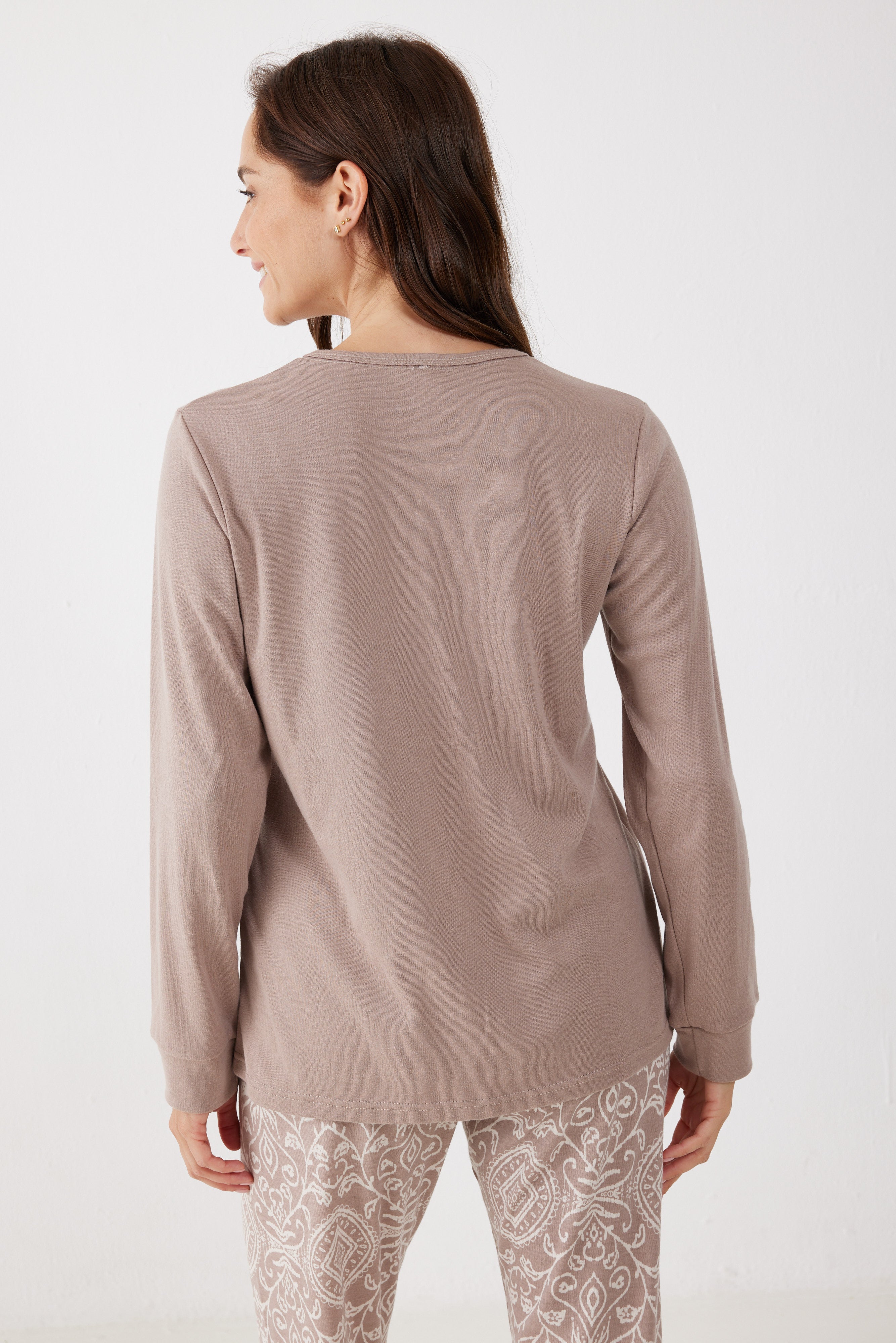 סט פיג'מה ארוכה דקה AMOUR