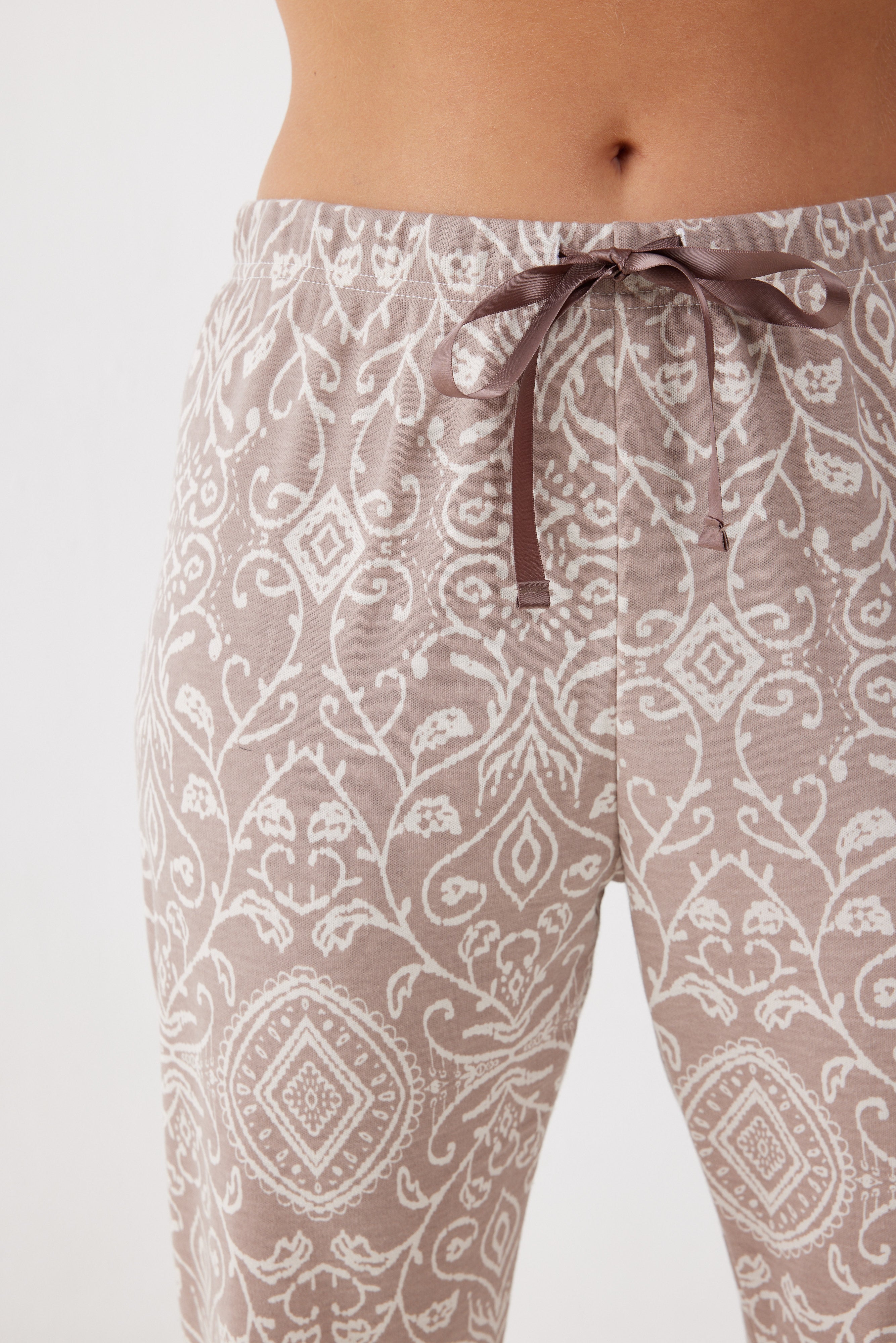 סט פיג'מה ארוכה דקה AMOUR