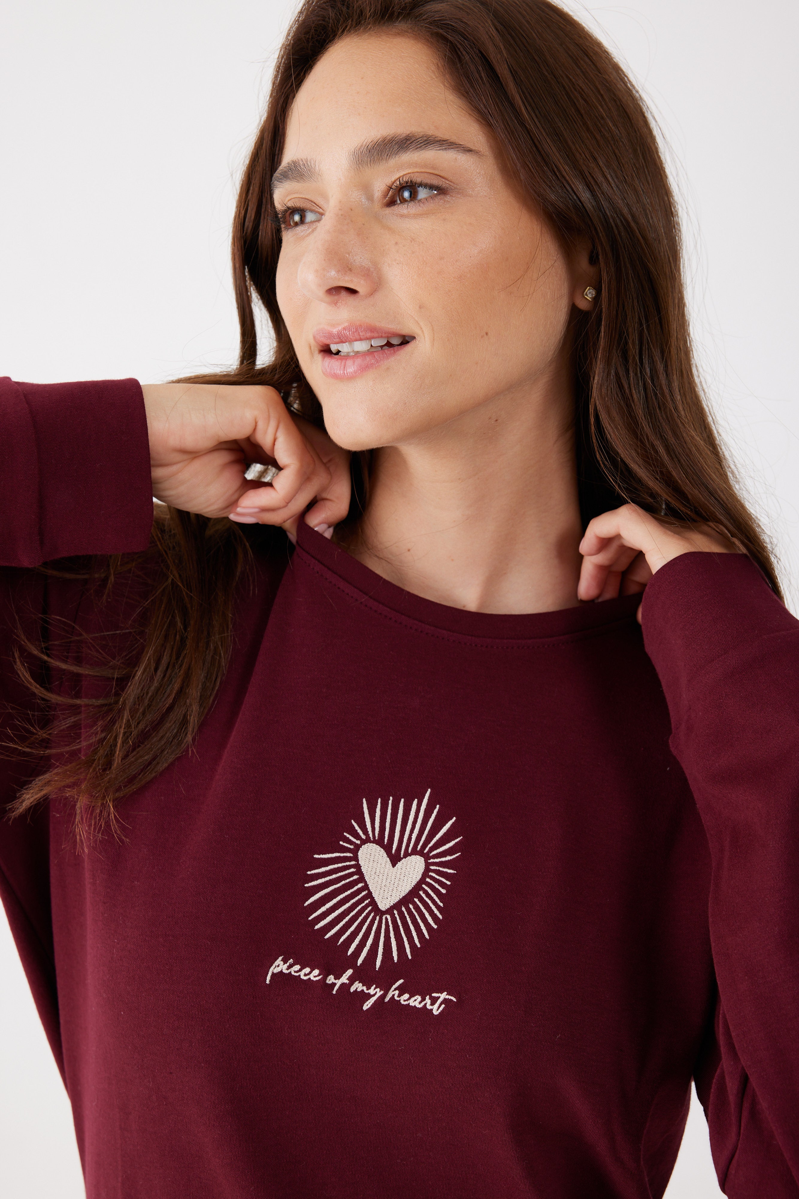 סט פיג'מה 100% כותנה