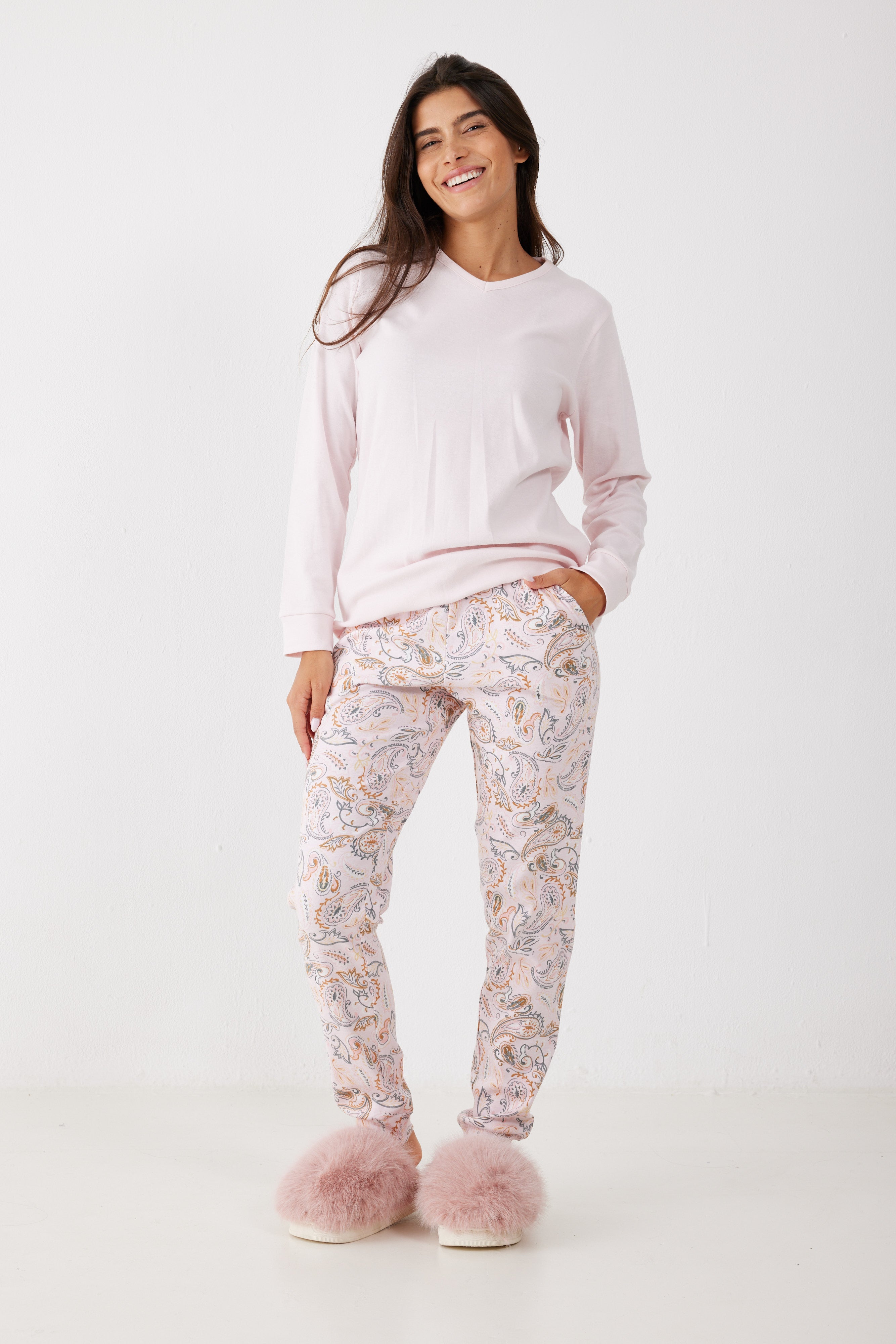 סט פיג'מה דקה 100% כותנה