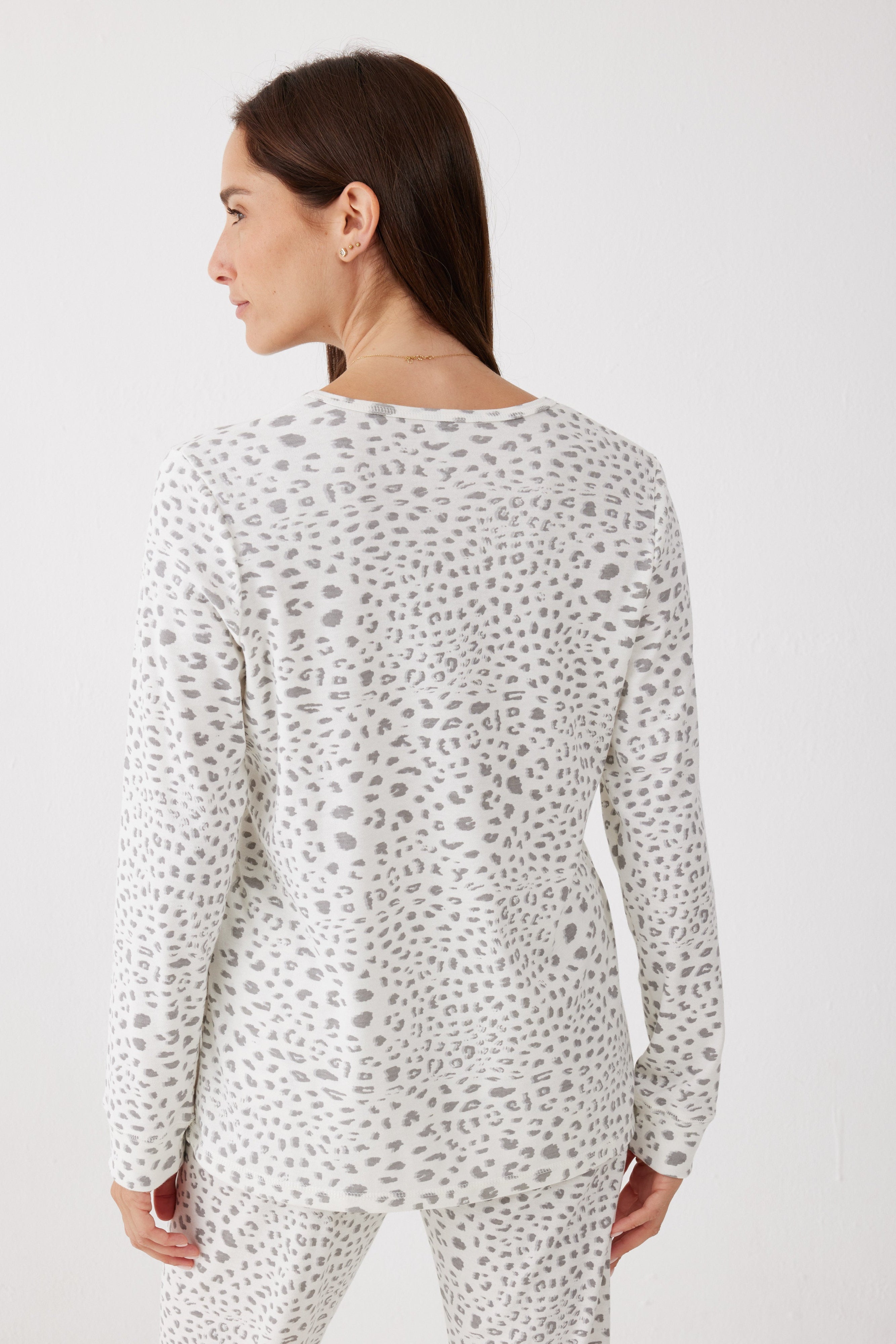 סט פיג'מה מנומרת אינטרלוק