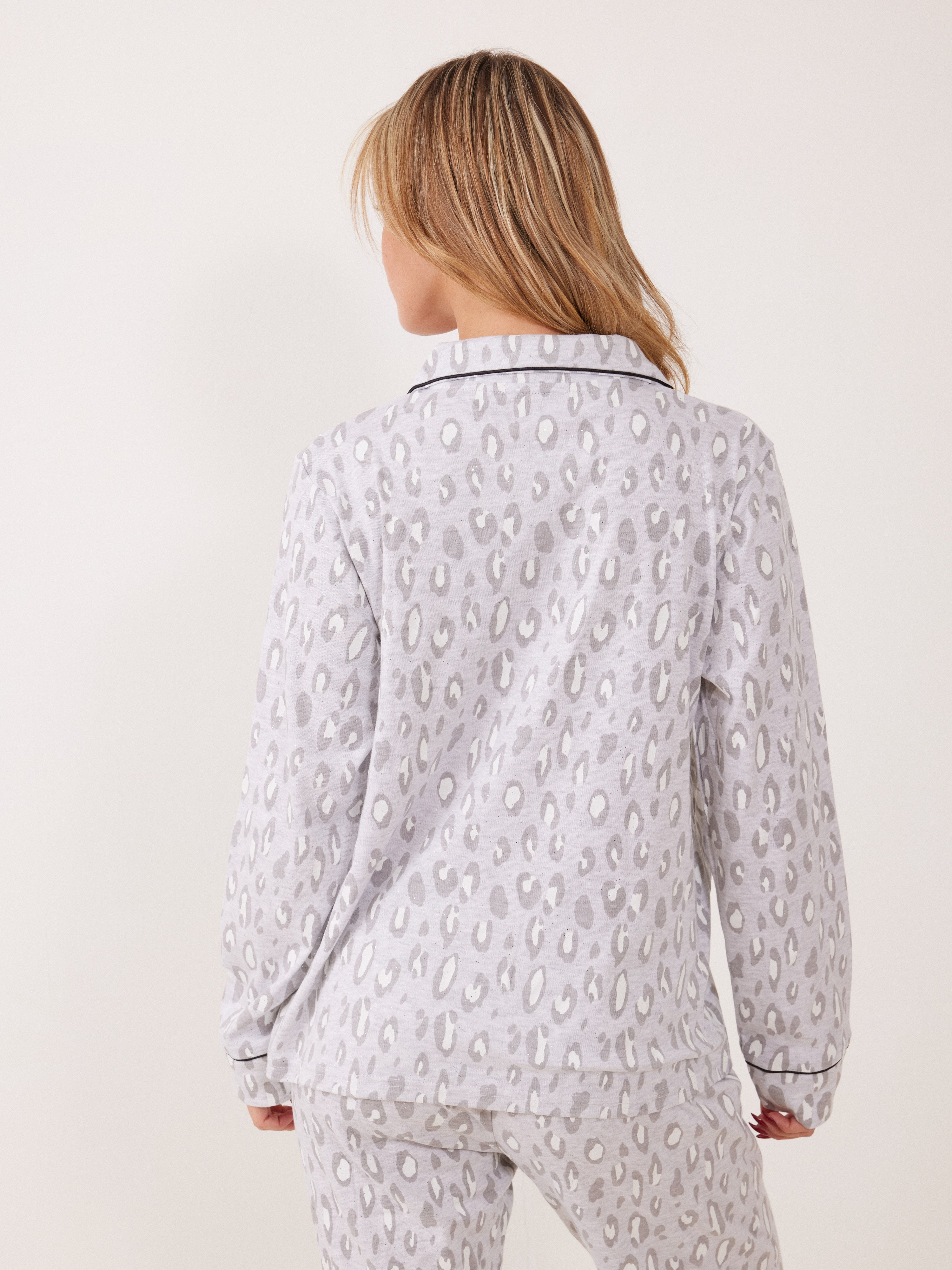 פיג'מה אינטרלוק מכופתרת