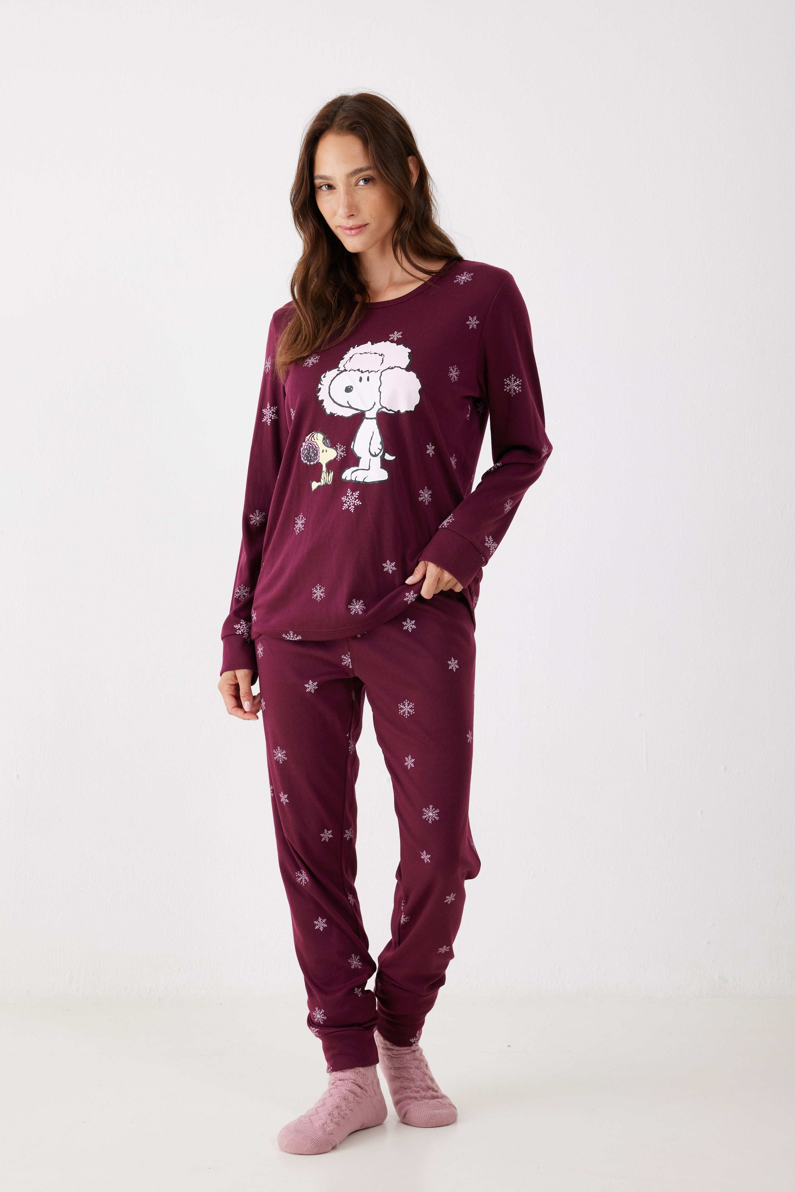פיג'מה סנופי אינטרלוק