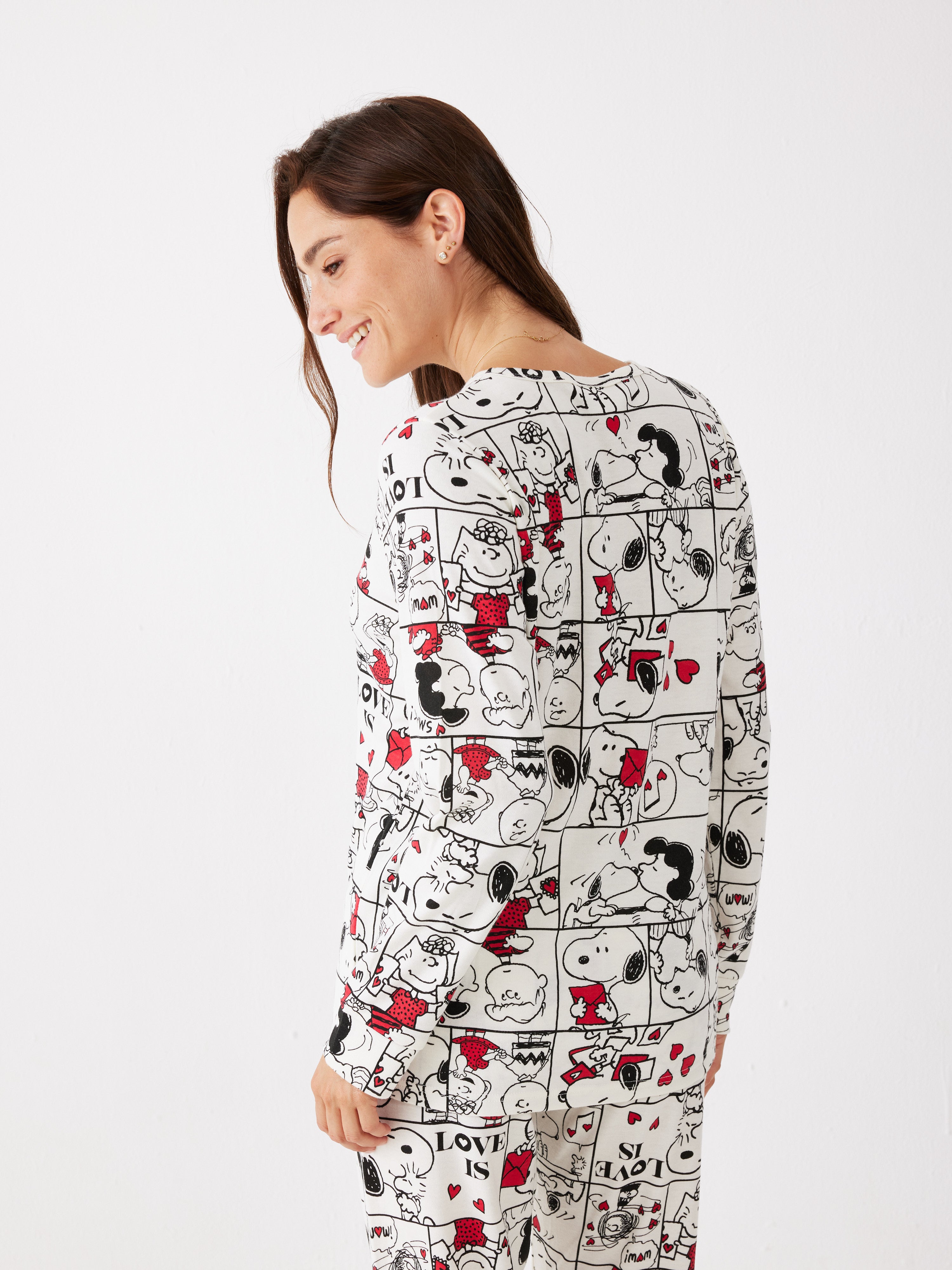 פיג'מת סנופי אינטרלוק