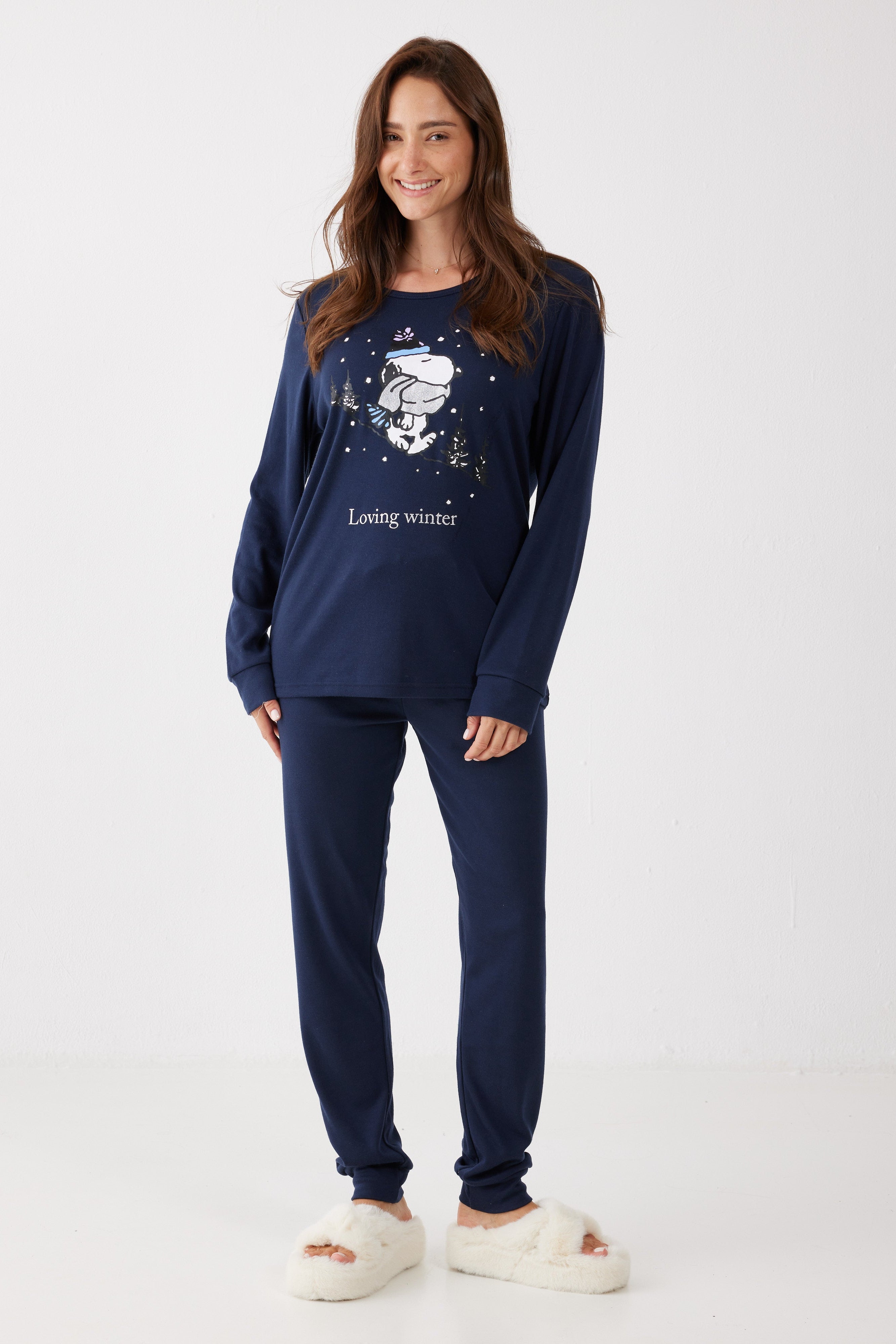 סט פיג'מת סנופי אינטרלוק