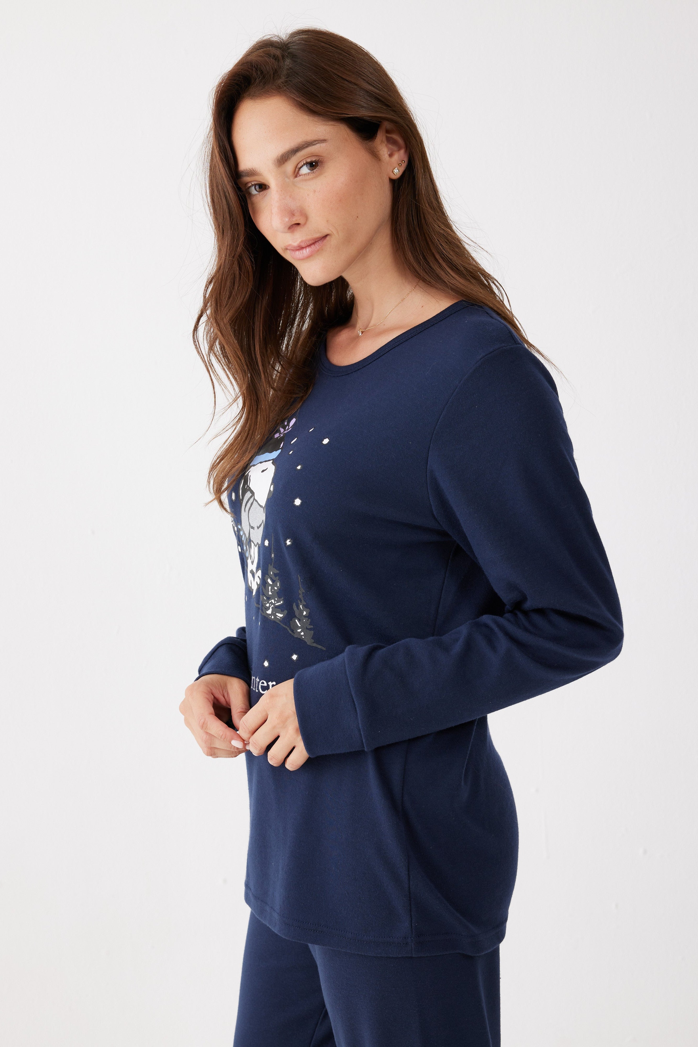 סט פיג'מת סנופי אינטרלוק