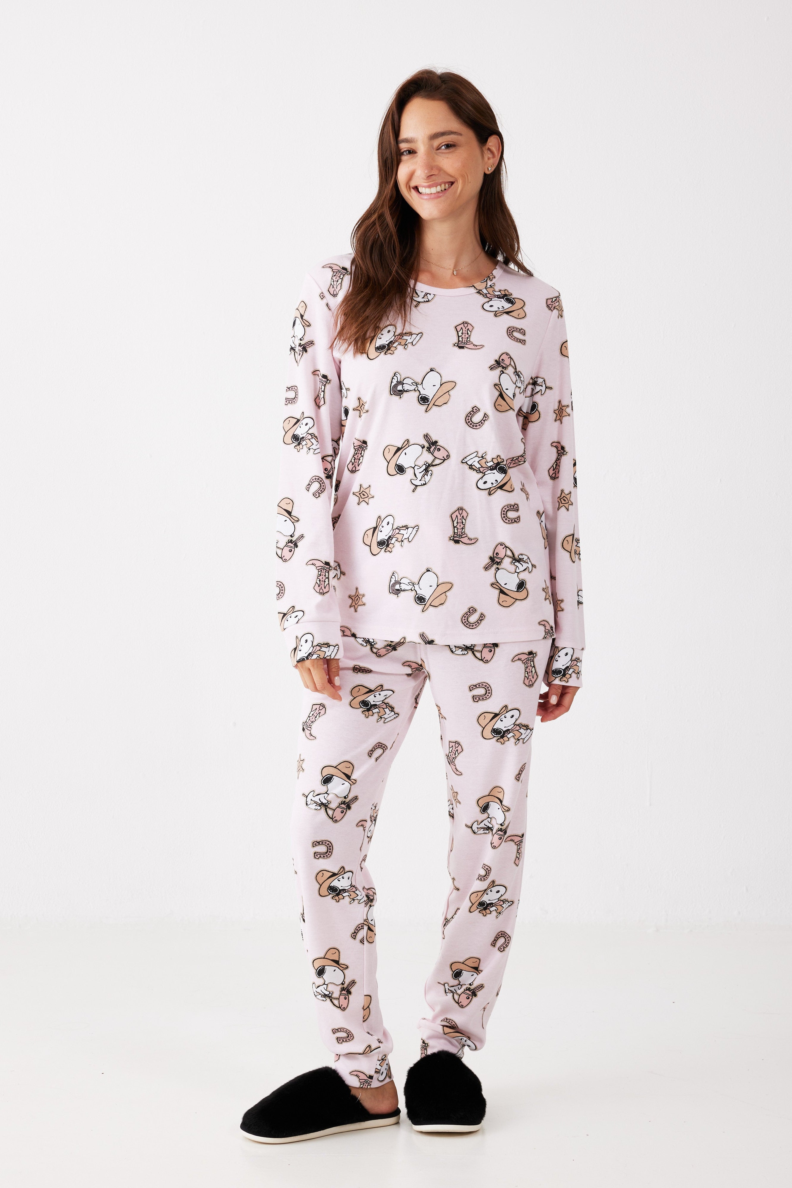 פיג'מת סנופי אינטרלוק