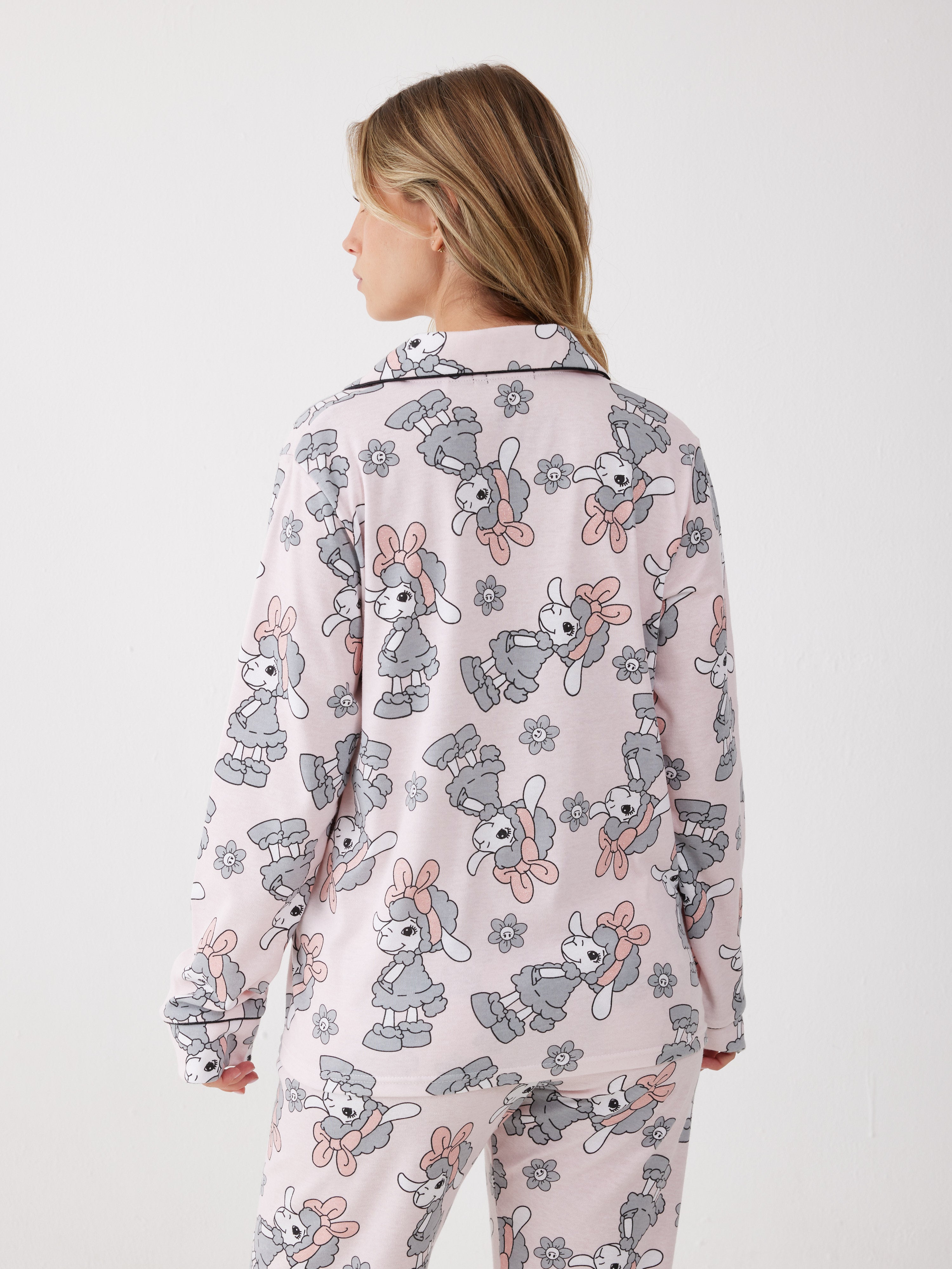 פיג'מה פיפה מכופתרת אינטרלוק