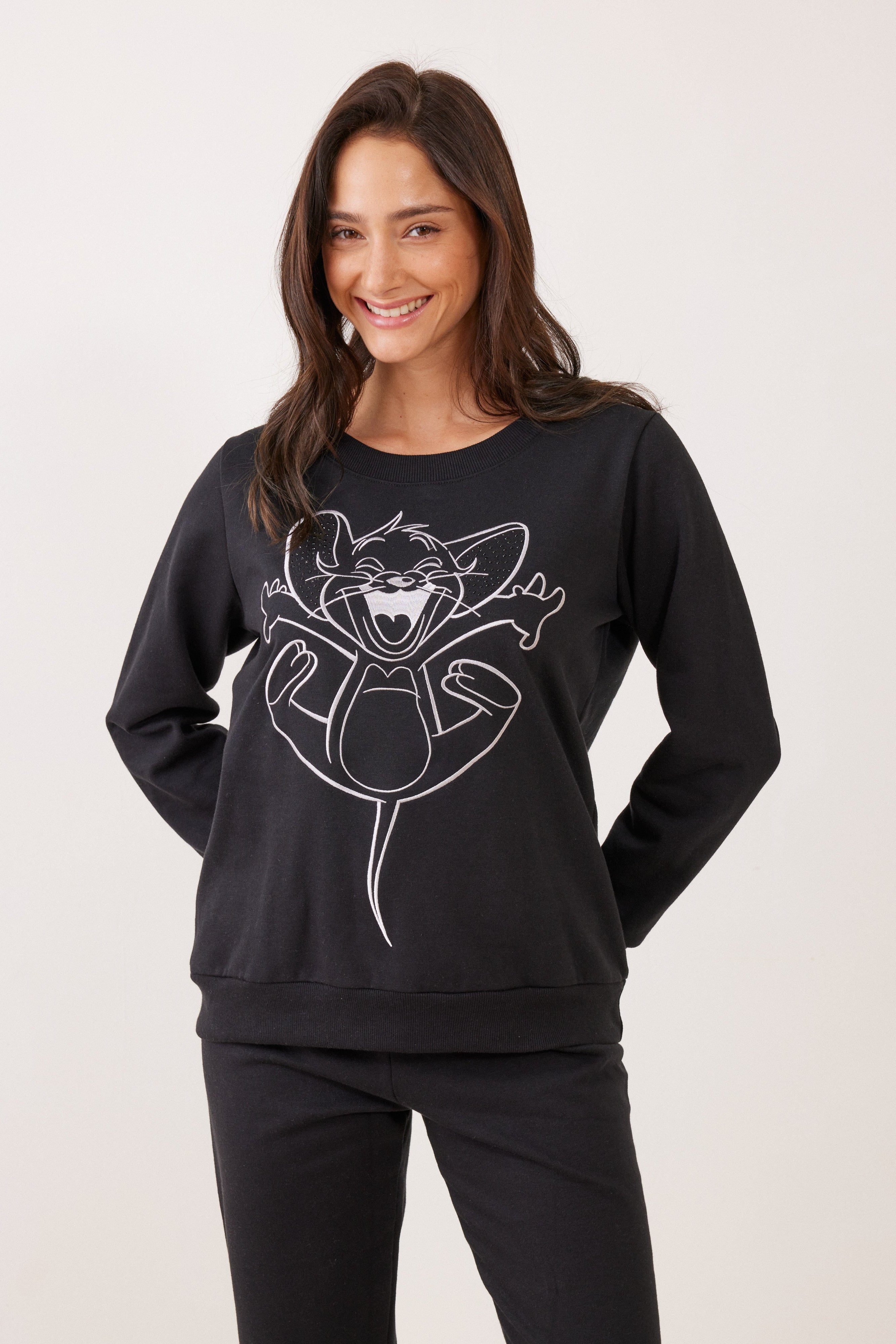 סט פיג'מה פוטר- שחור TOM&JERRY