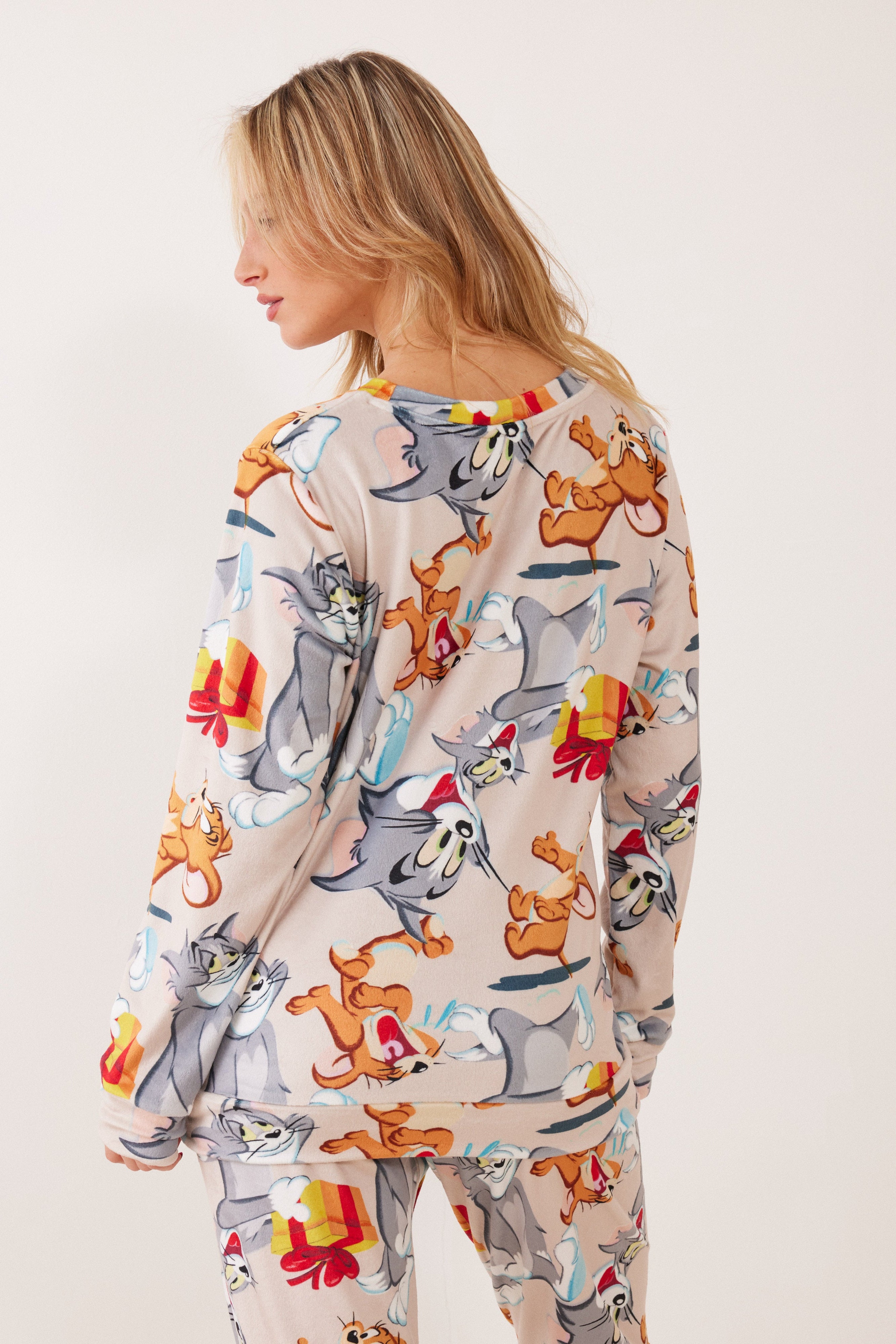 סט פיג'מה קטיפה TOM&JERRY