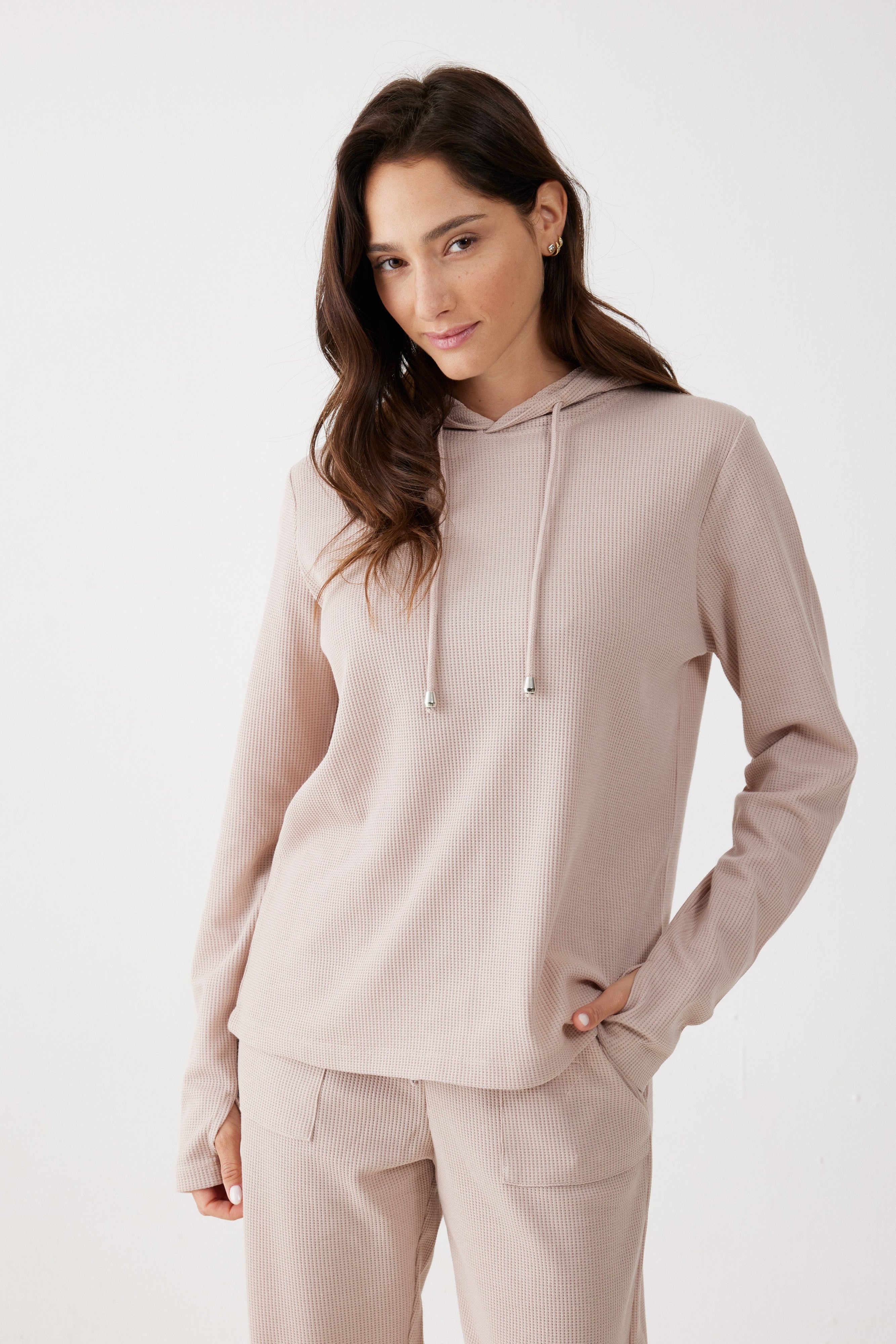 סט חליפת פנאי קפוצ'ון וואפל