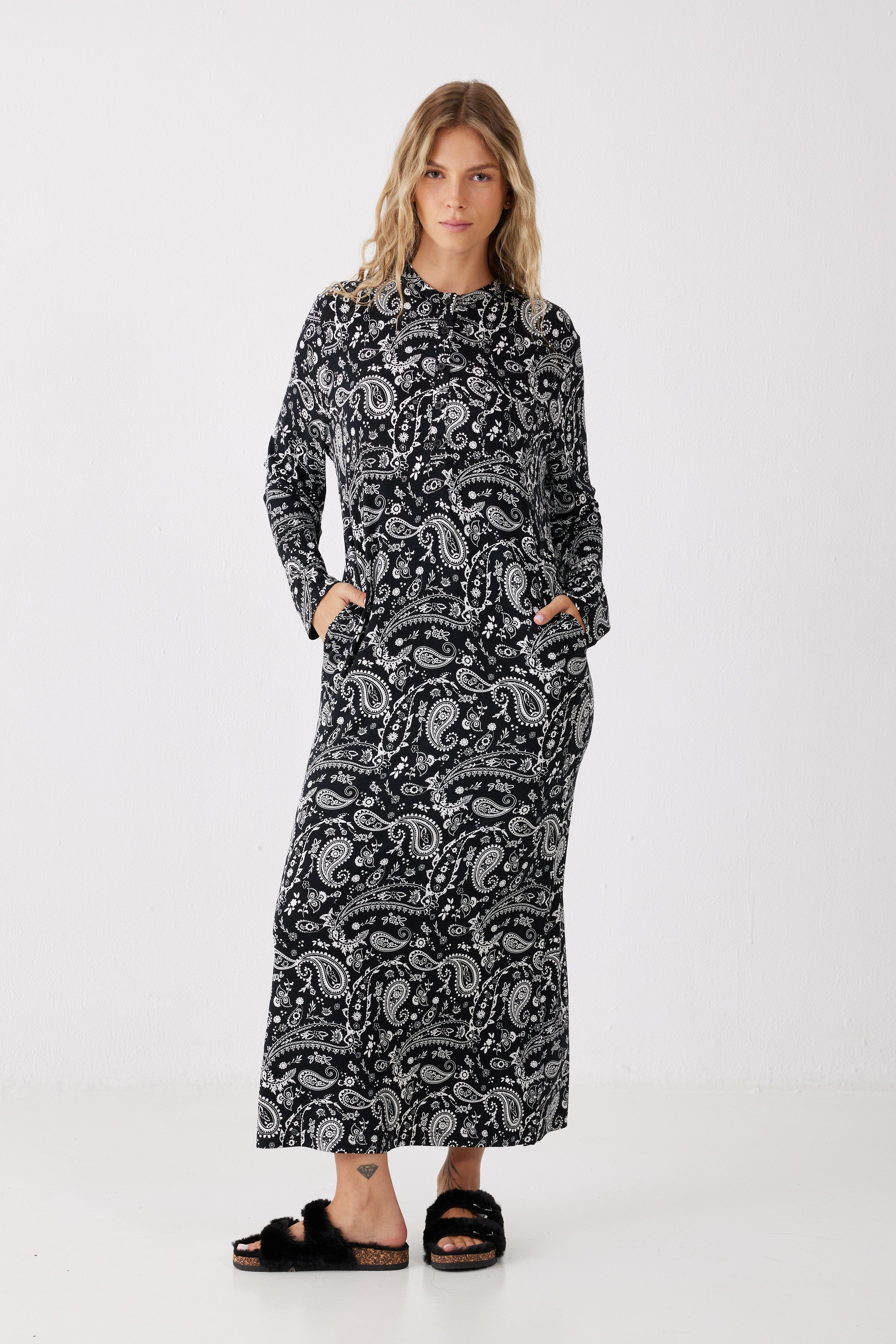 כותונת פייזלי ויסקוזה