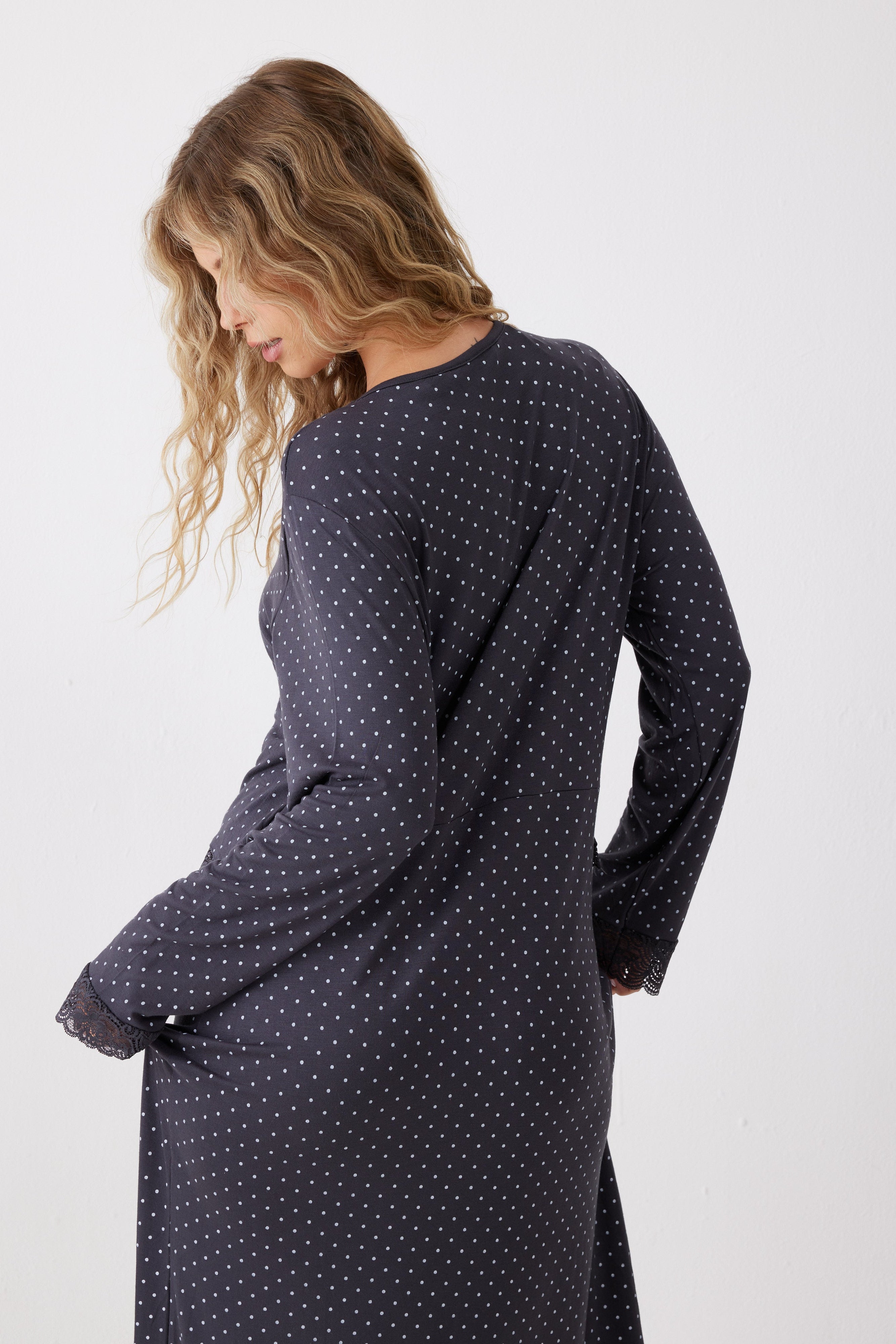 כותונת שרוול 3/4 נקודות ויסקוזה