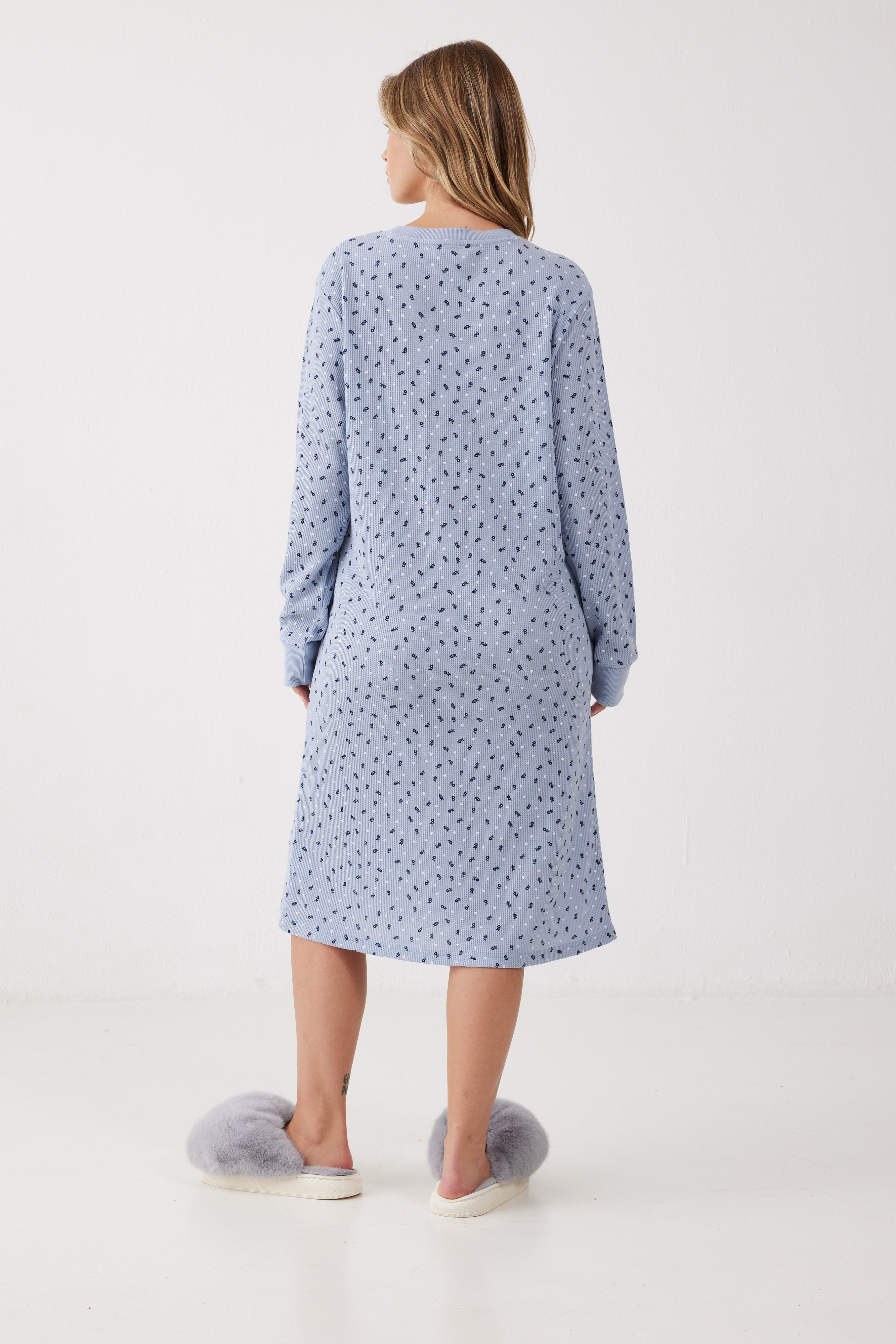 כותונת פרחים וואפל