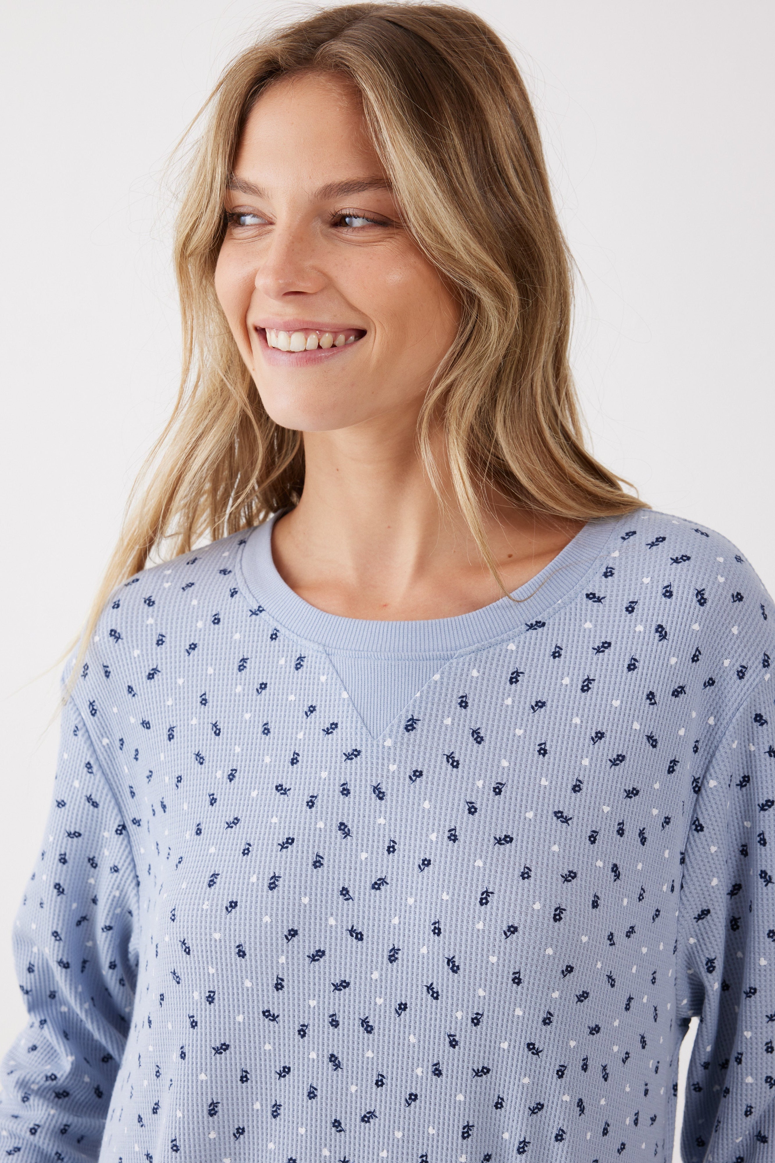 כותונת פרחים וואפל