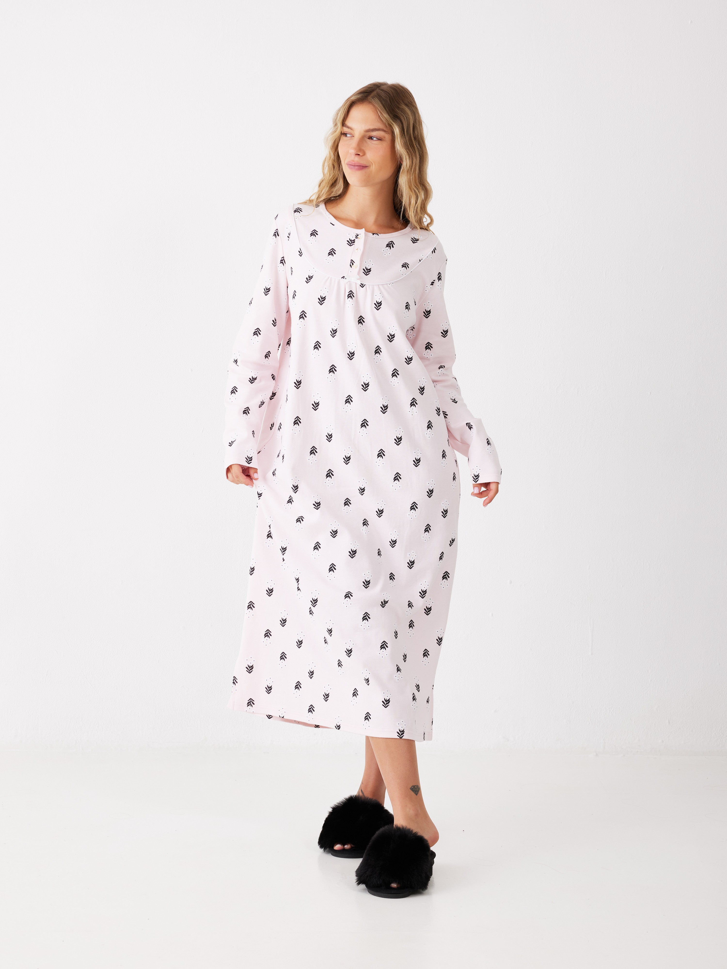 כותונת פרחים כותנה