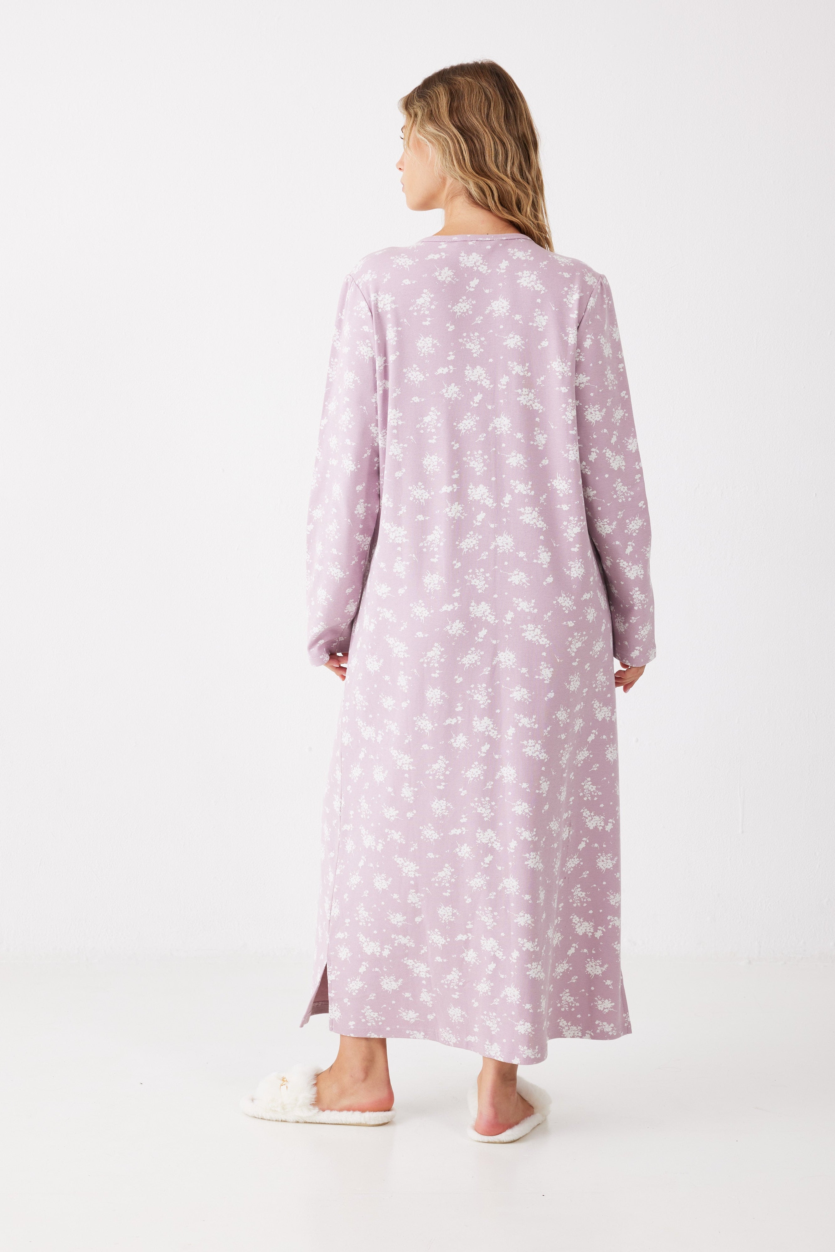 כותונת לילה פרחונית כותנה