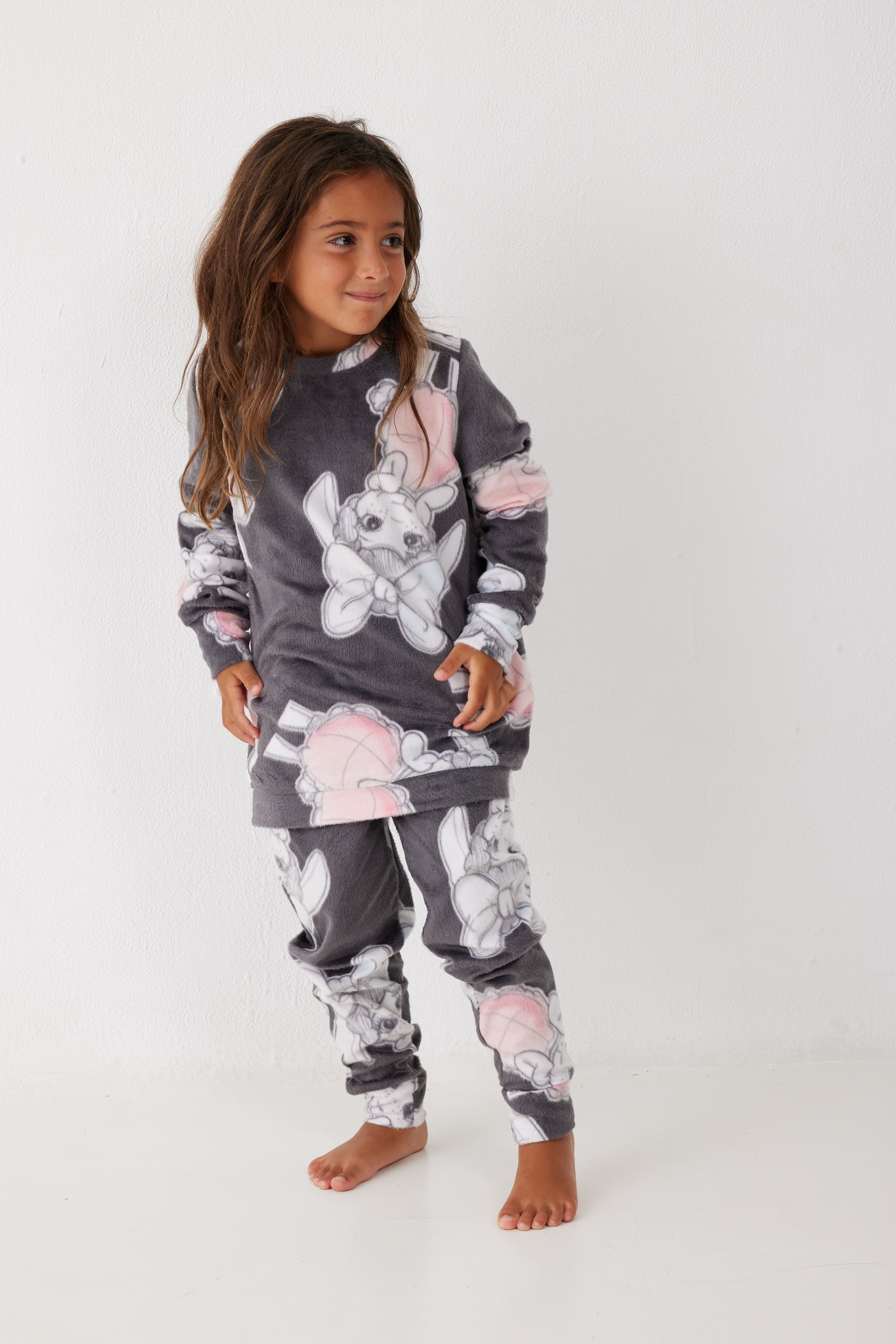 פיג'מת ילדים פיפה מינק