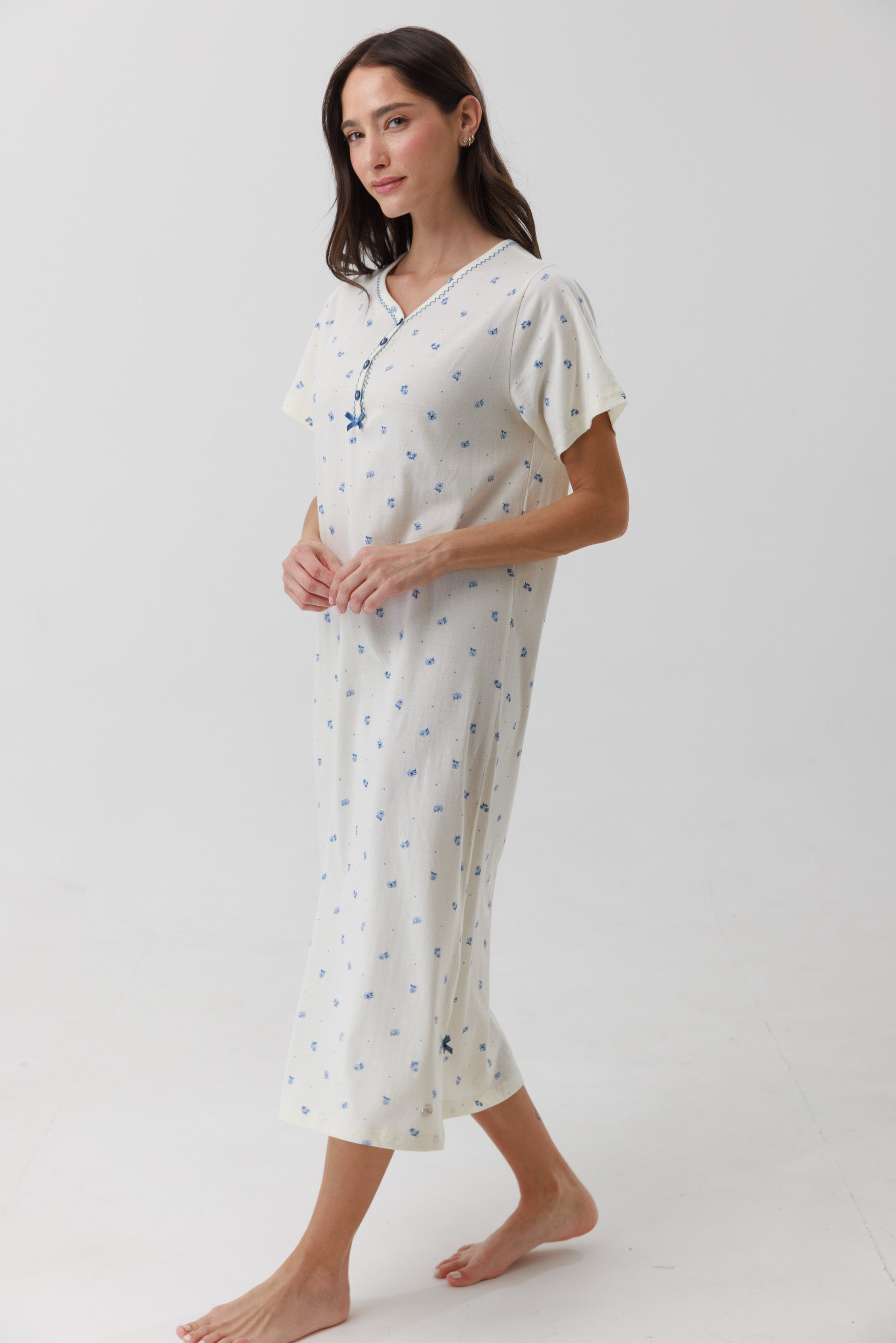 כותנת קיץ חצי שרוול 100% כותנה