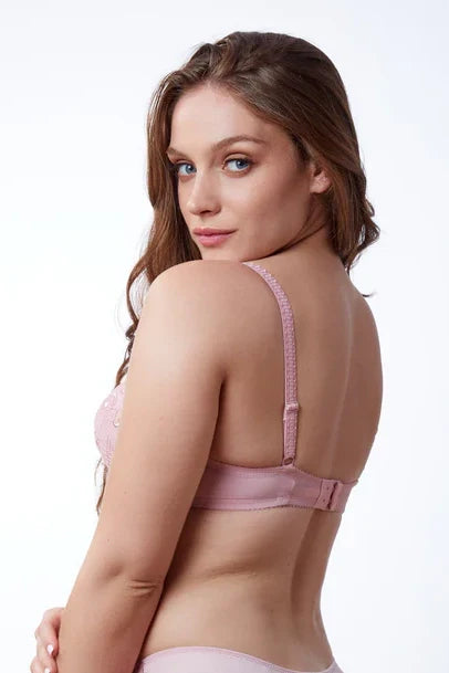חזיית תחרה עם ריפוד קל דגם BODY סגול