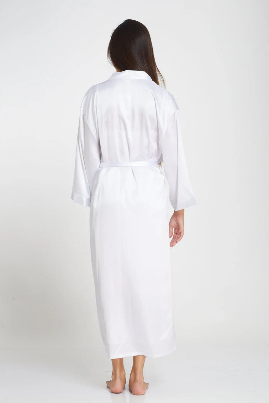 חלוק סאטן מקסי חלק