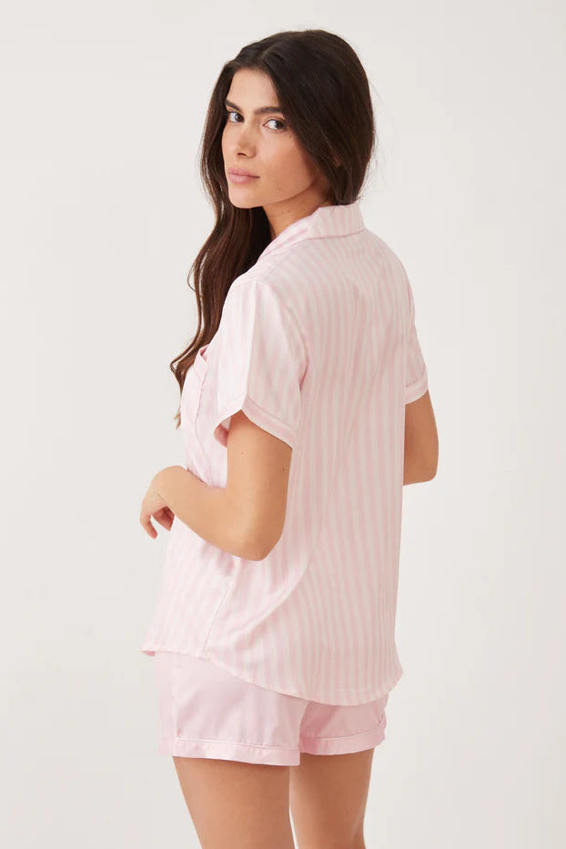 סט חליפת פנאי סאטן