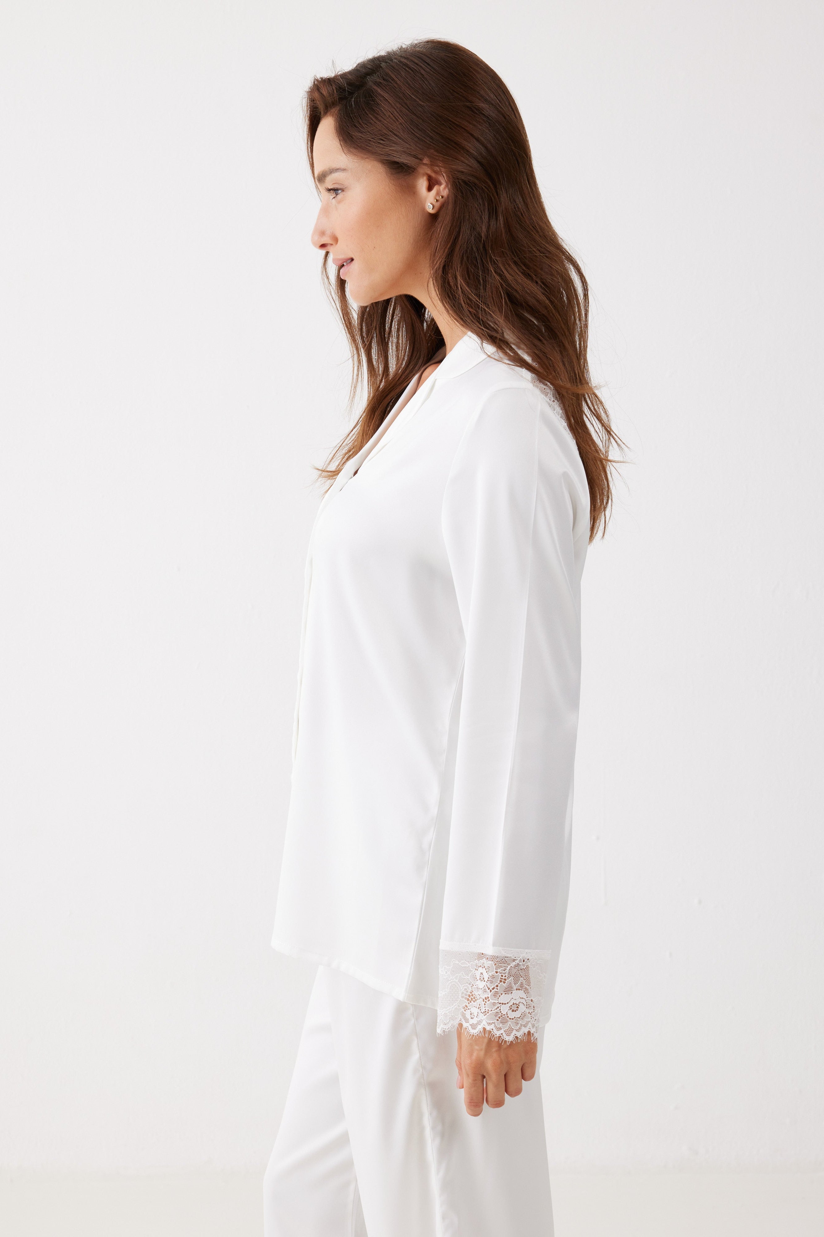 סט פיג'מה סאטן Laura