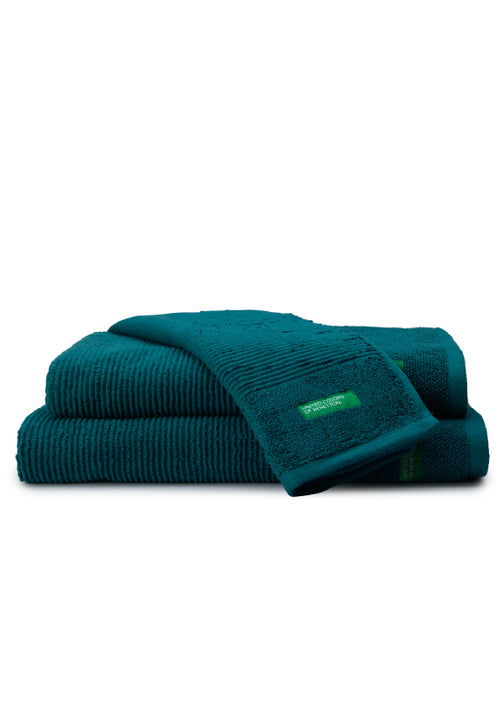 מגבת פנים 50/90 סמ ריבס - ירוק Benetton