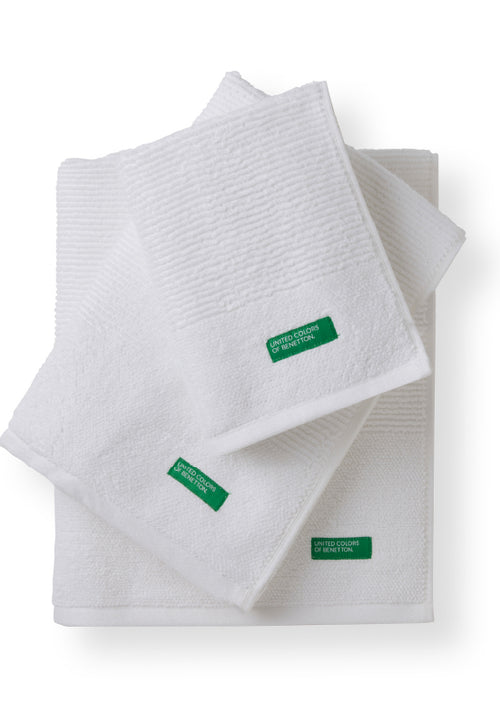 מגבת גוף 70/130 ריבס - לבן Benetton