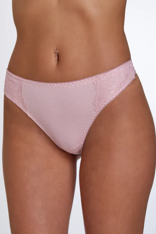 Lace String תחתון חוטיני בד ריב