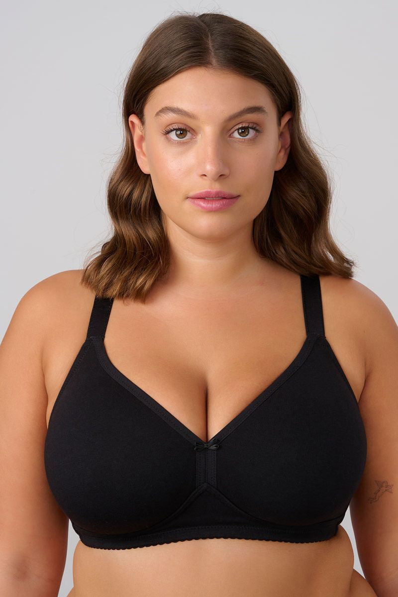 חזיית כותנה ללא ריפוד וללא ברזל