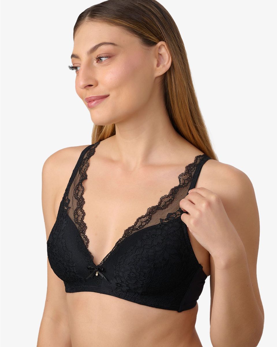 חזיה ללא ברזל תחרה