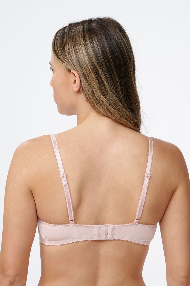 חזייה מרופדת עם ברזלים בשילוב תחרה