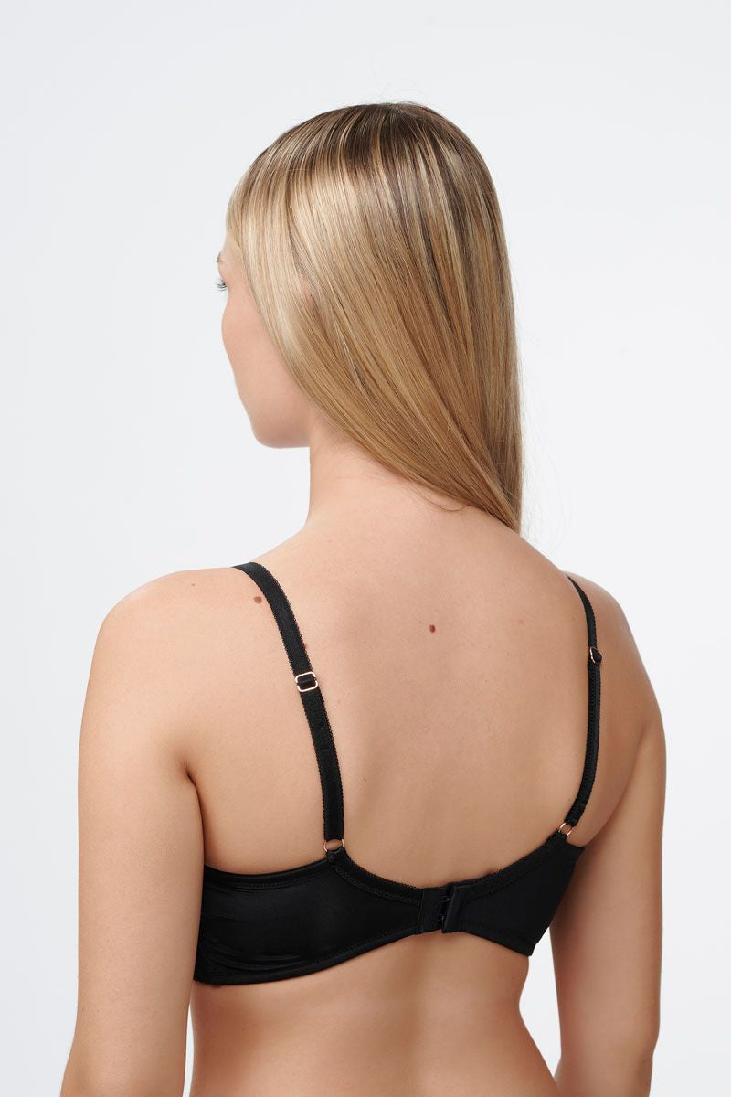 חזיית תחרה מרופדת במראה סטרפלס עם ברזלים נסתרים