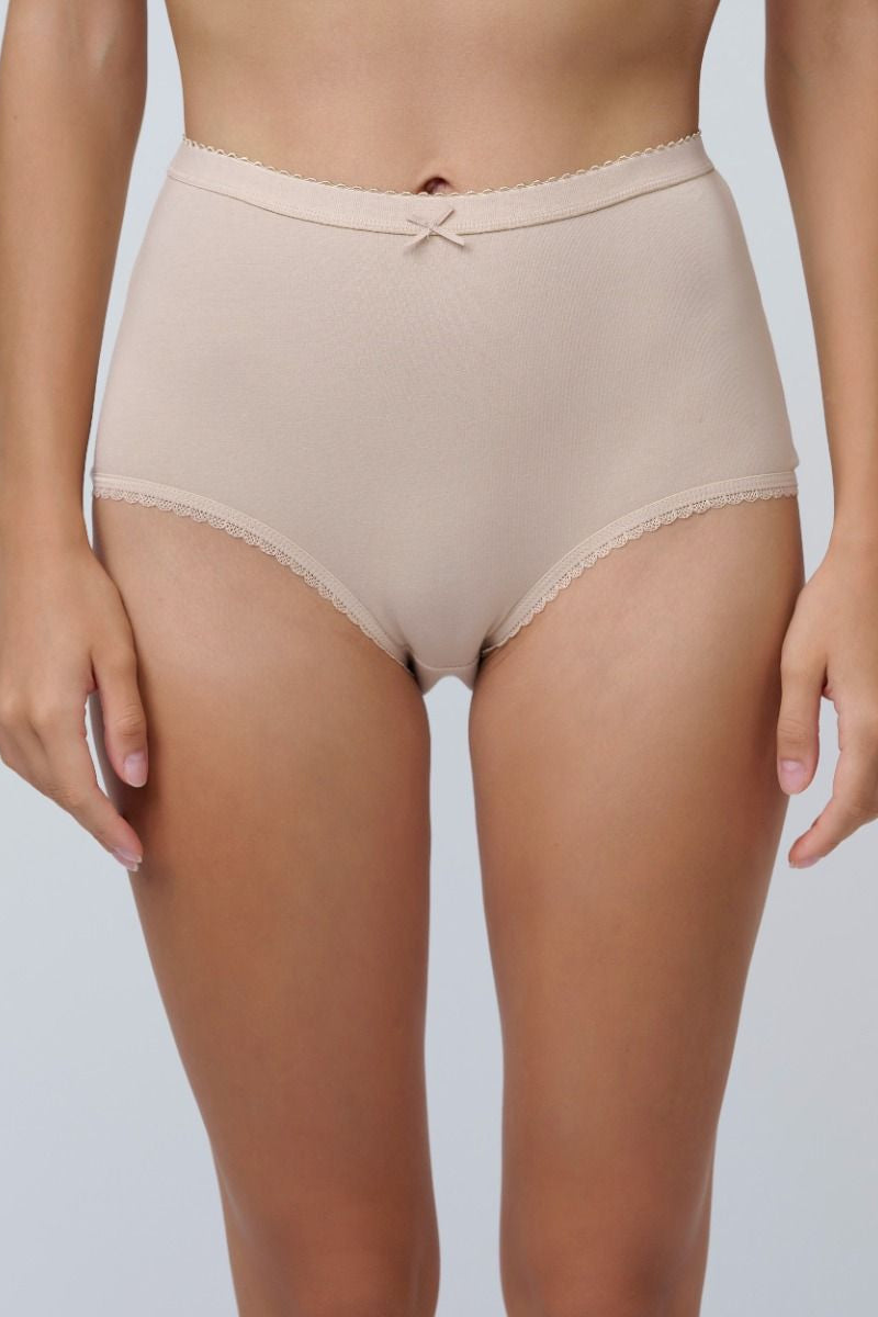 תחתון כותנה מקסי חלק