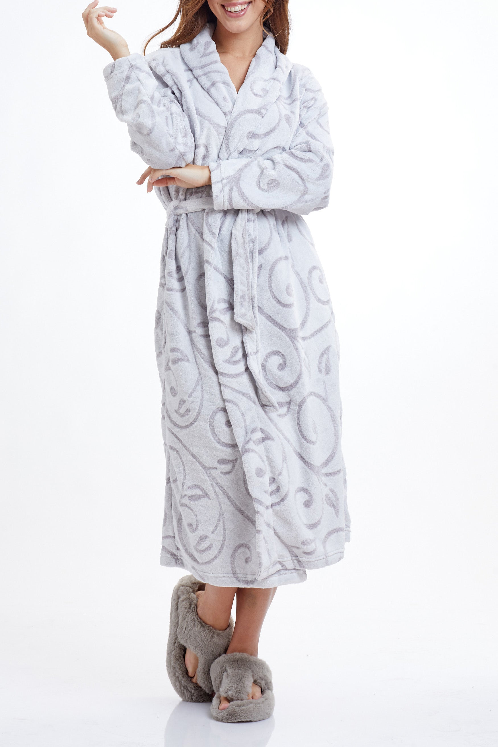 Snow Fluffy Robe חלוק פלאפי