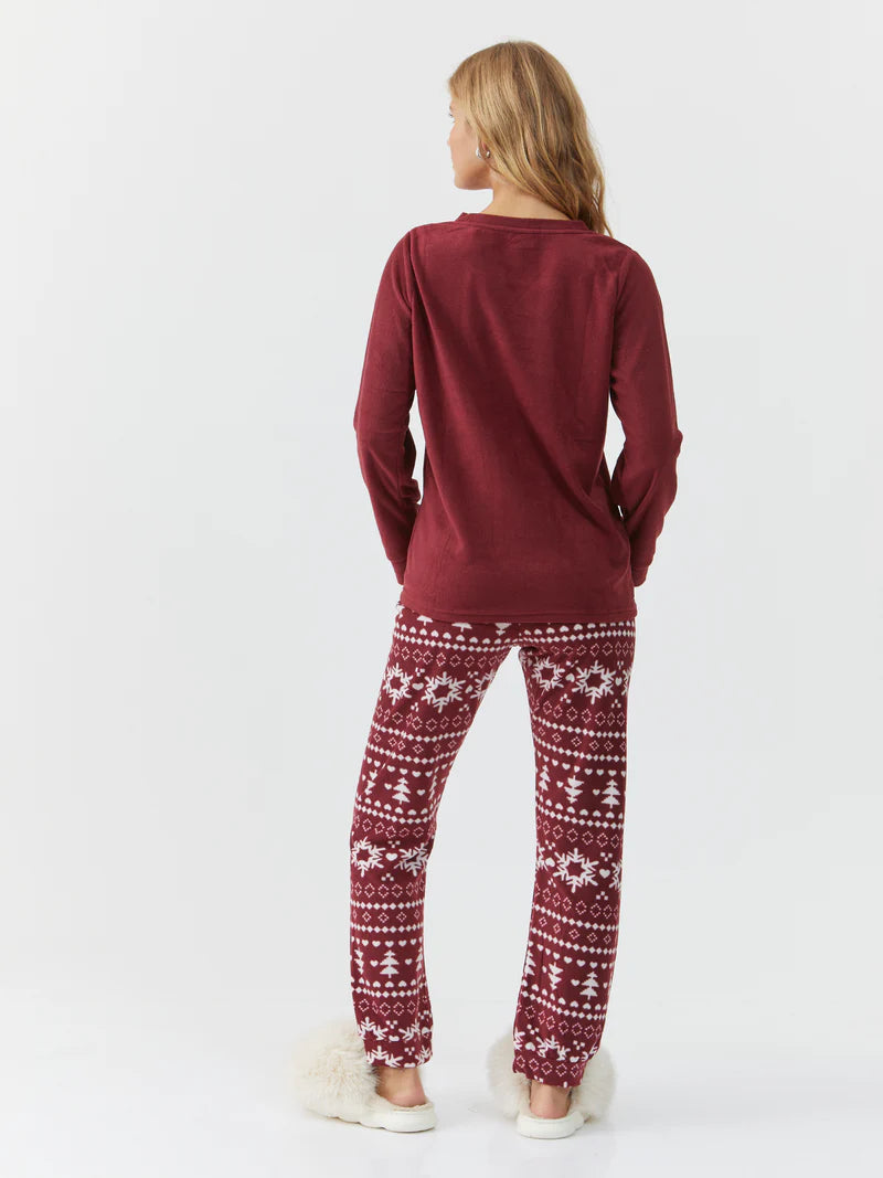 פיג`מה סנופי עם לב מיקרופליז