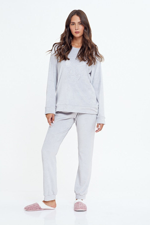 סט פיג'מת קטיפה סנופי