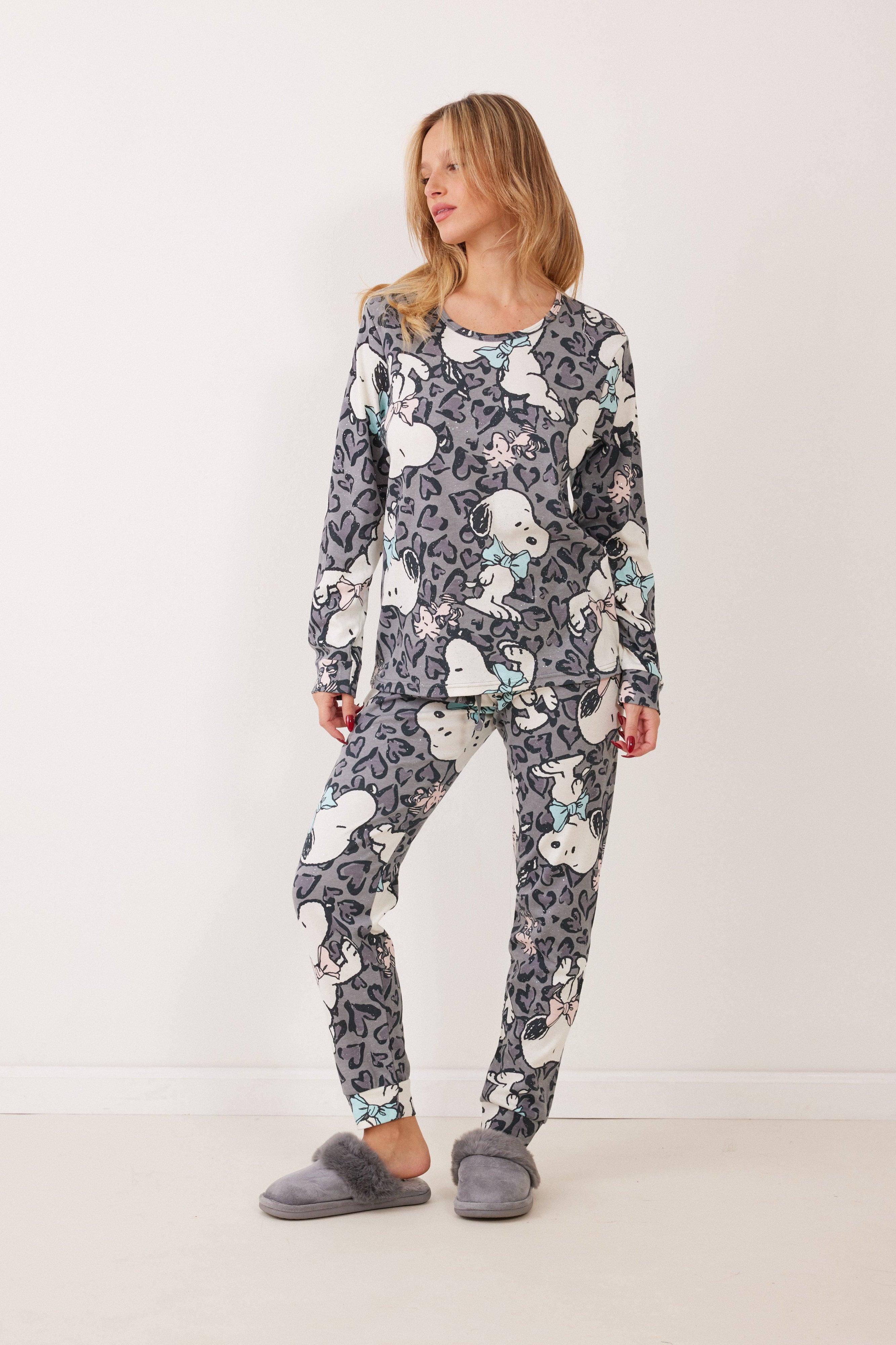 פיג'מת סנופי אינטרלוק