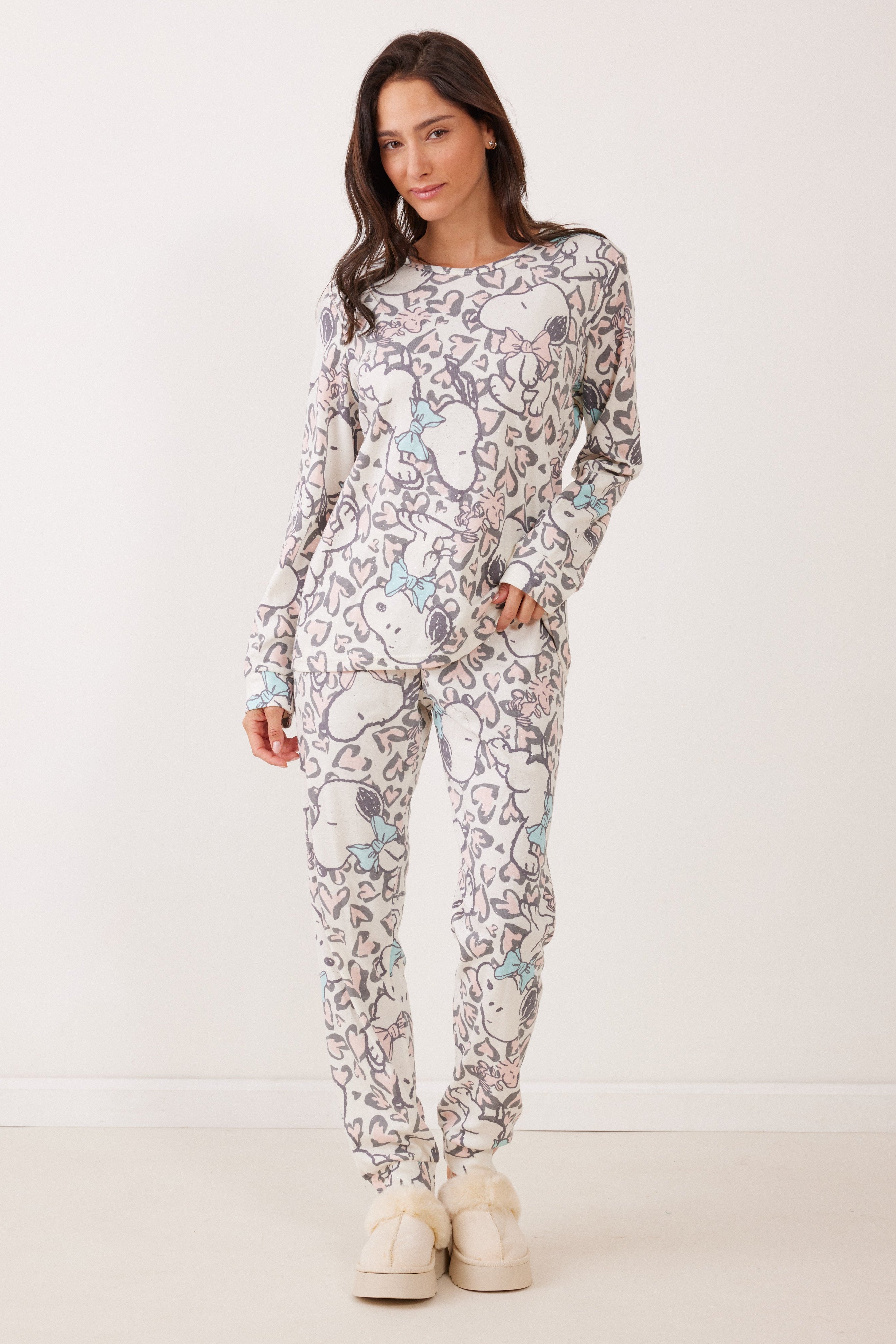 פיג'מת סנופי אינטרלוק