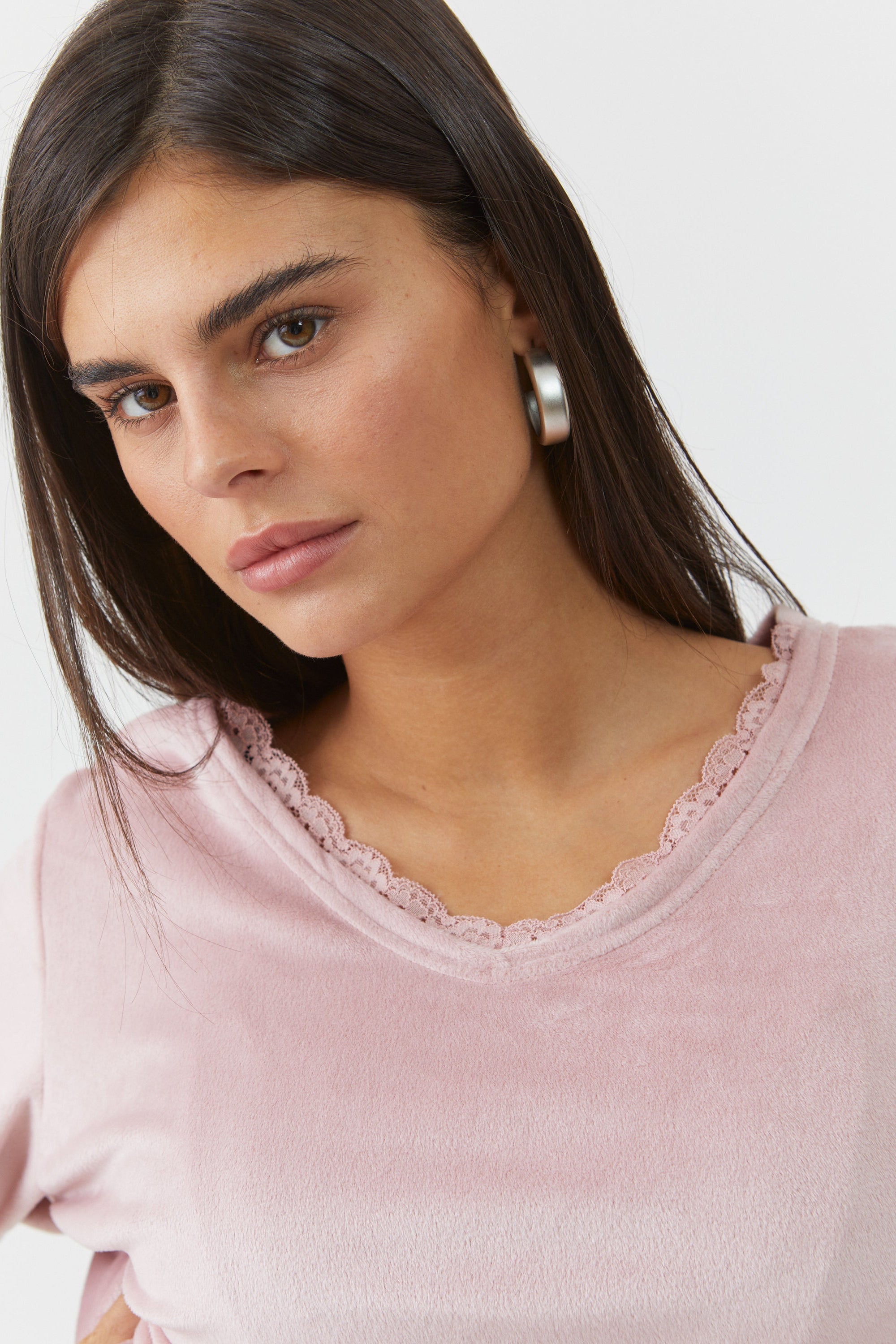 Lace Velvet סט פיג'מה