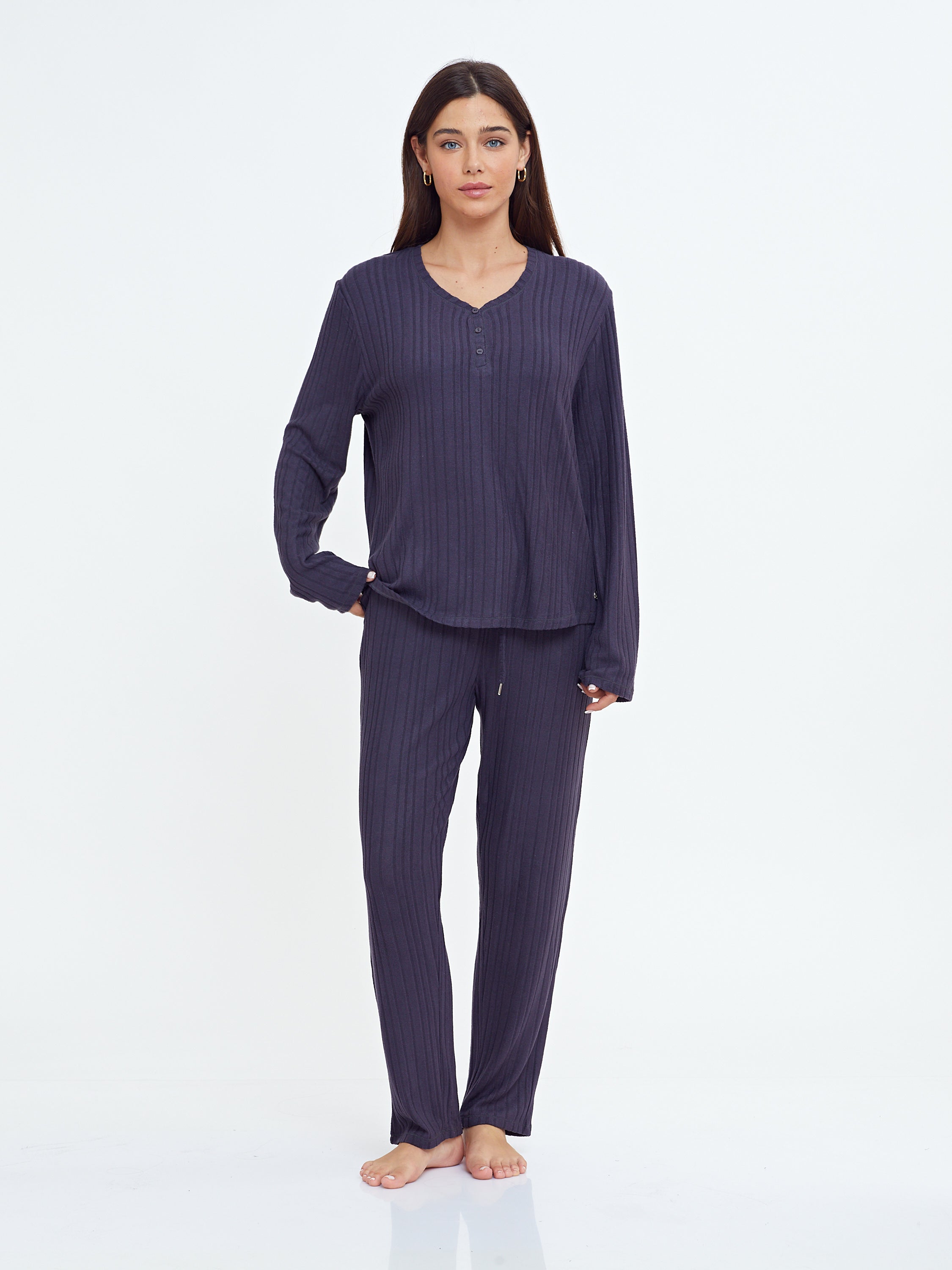 פיג'מה קלאסית ריב ויסקוזה